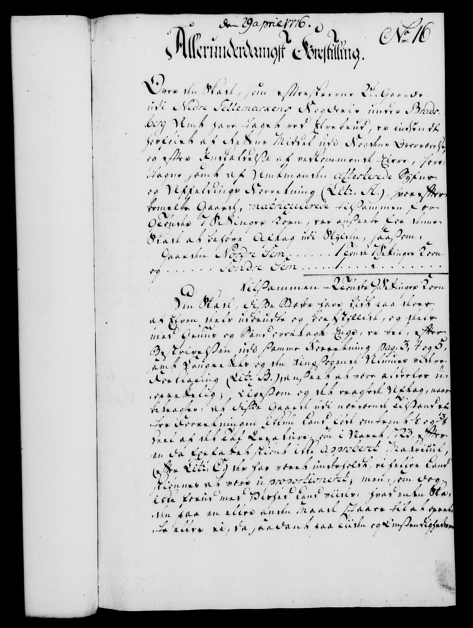 Rentekammeret, Kammerkanselliet, RA/EA-3111/G/Gf/Gfa/L0058: Norsk relasjons- og resolusjonsprotokoll (merket RK 52.58), 1776, p. 89