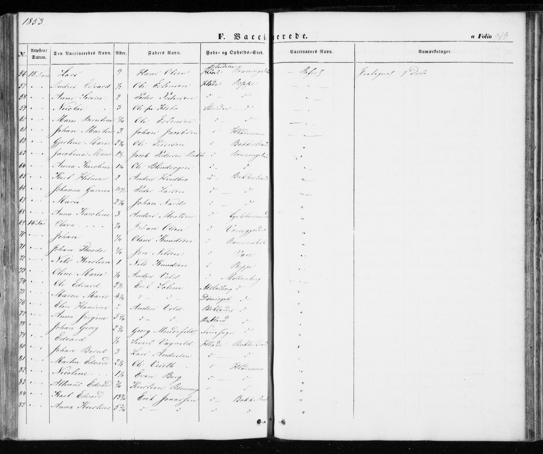 Ministerialprotokoller, klokkerbøker og fødselsregistre - Sør-Trøndelag, AV/SAT-A-1456/606/L0291: Parish register (official) no. 606A06, 1848-1856, p. 343