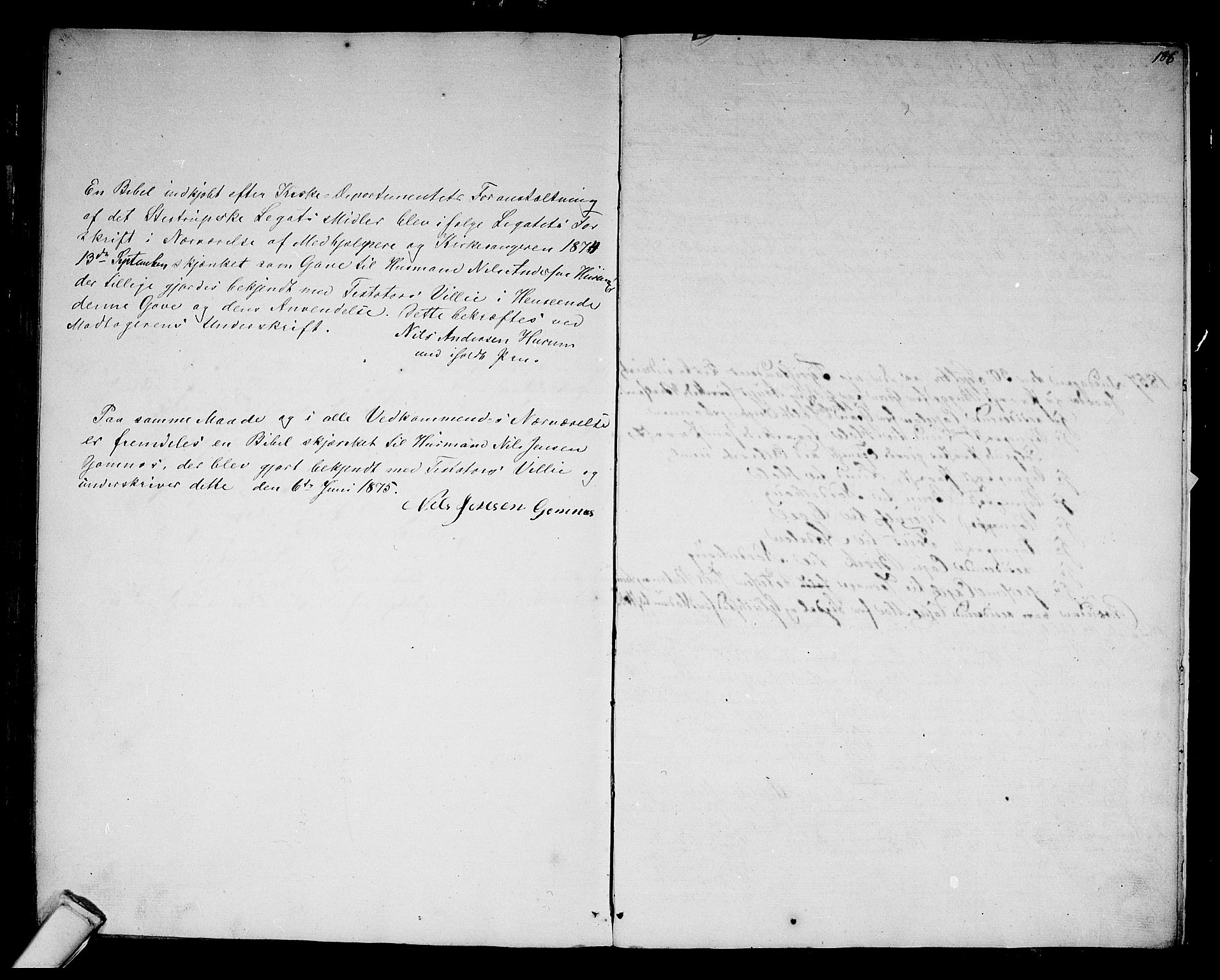 Hole kirkebøker, SAKO/A-228/G/Ga/L0002: Parish register (copy) no. I 2, 1842-1878, p. 186