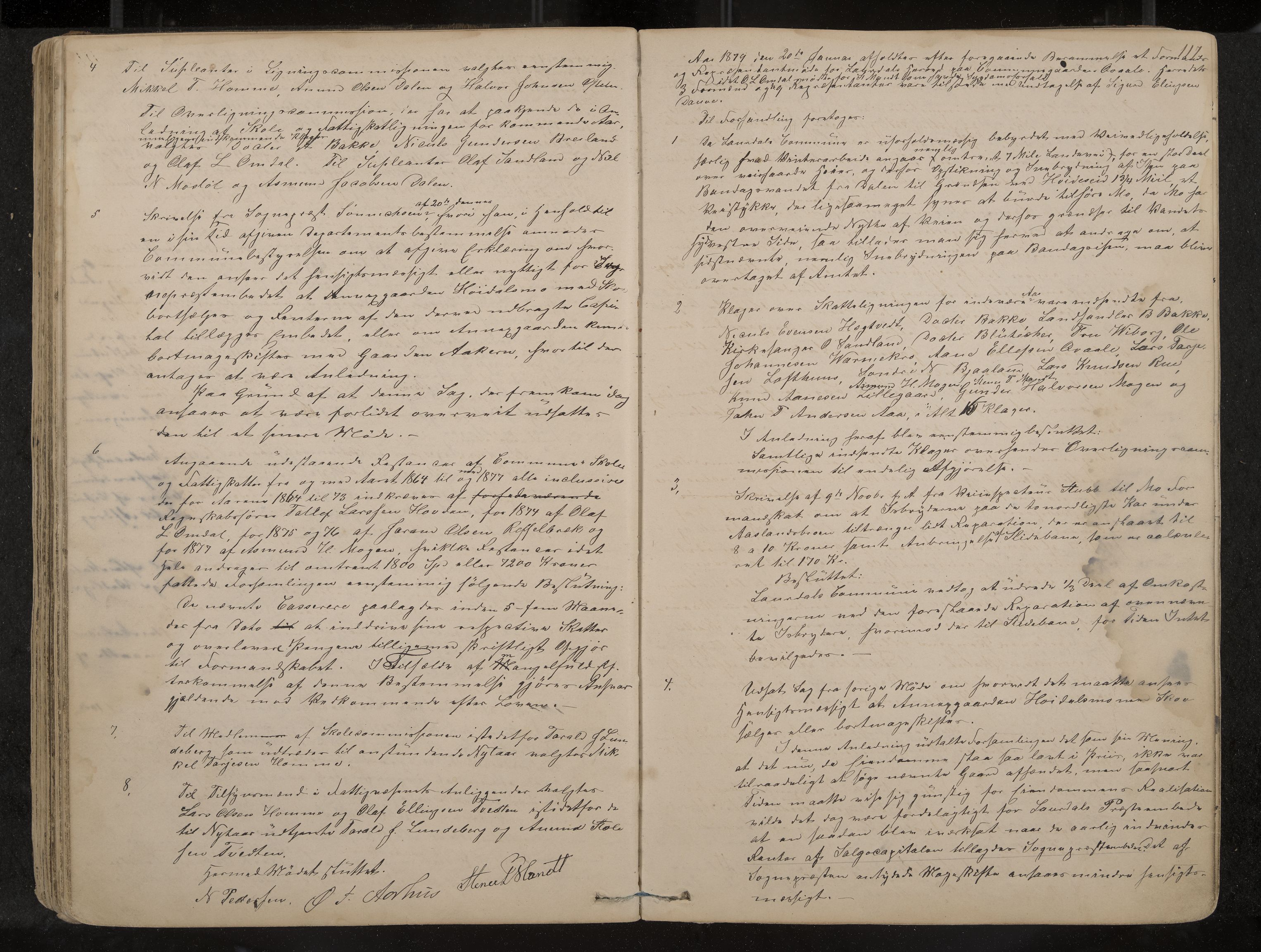 Lårdal formannskap og sentraladministrasjon, IKAK/0833021/A/L0002: Møtebok, 1865-1893, p. 117