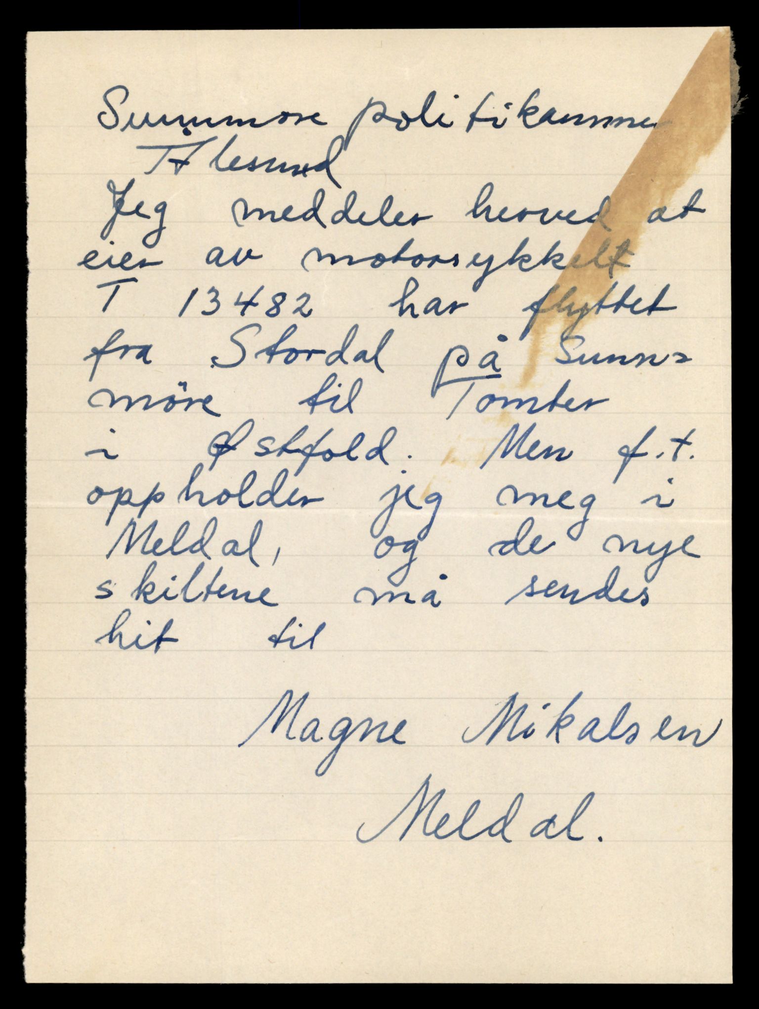 Møre og Romsdal vegkontor - Ålesund trafikkstasjon, AV/SAT-A-4099/F/Fe/L0039: Registreringskort for kjøretøy T 13361 - T 13530, 1927-1998, p. 2076
