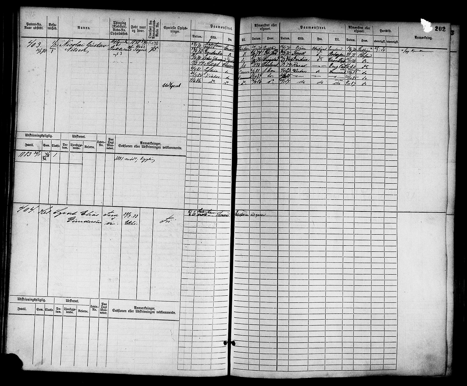 Kristiansand mønstringskrets, AV/SAK-2031-0015/F/Fb/L0003: Hovedrulle nr 1-762, I-10, 1860-1911, p. 213