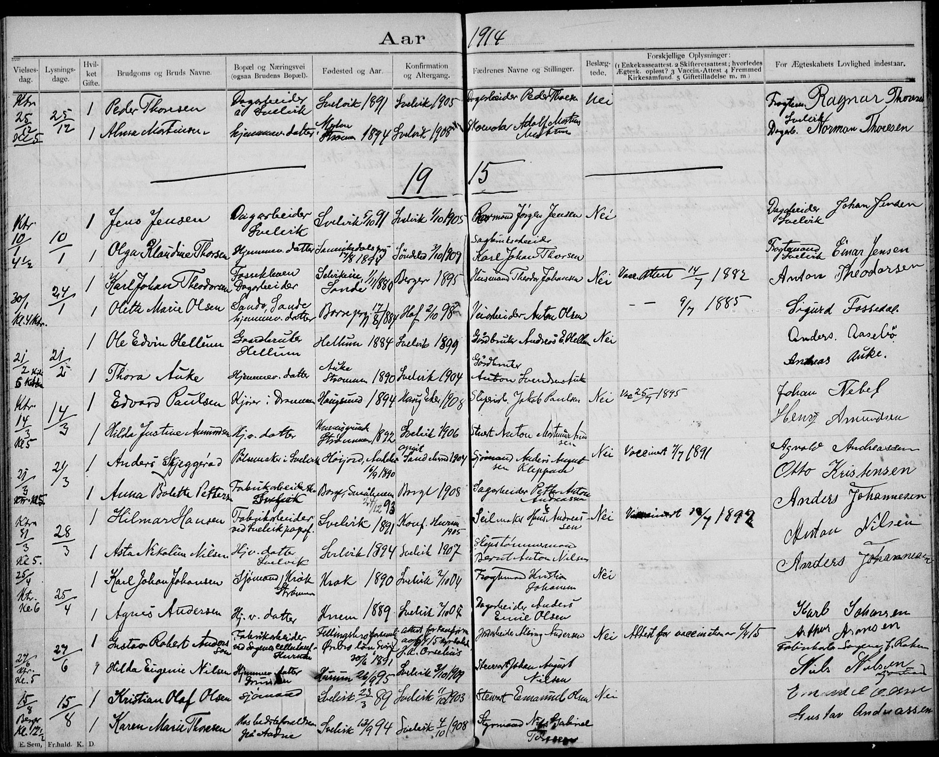 Strømm kirkebøker, AV/SAKO-A-322/H/Ha/L0002: Banns register no. 2, 1897-1919