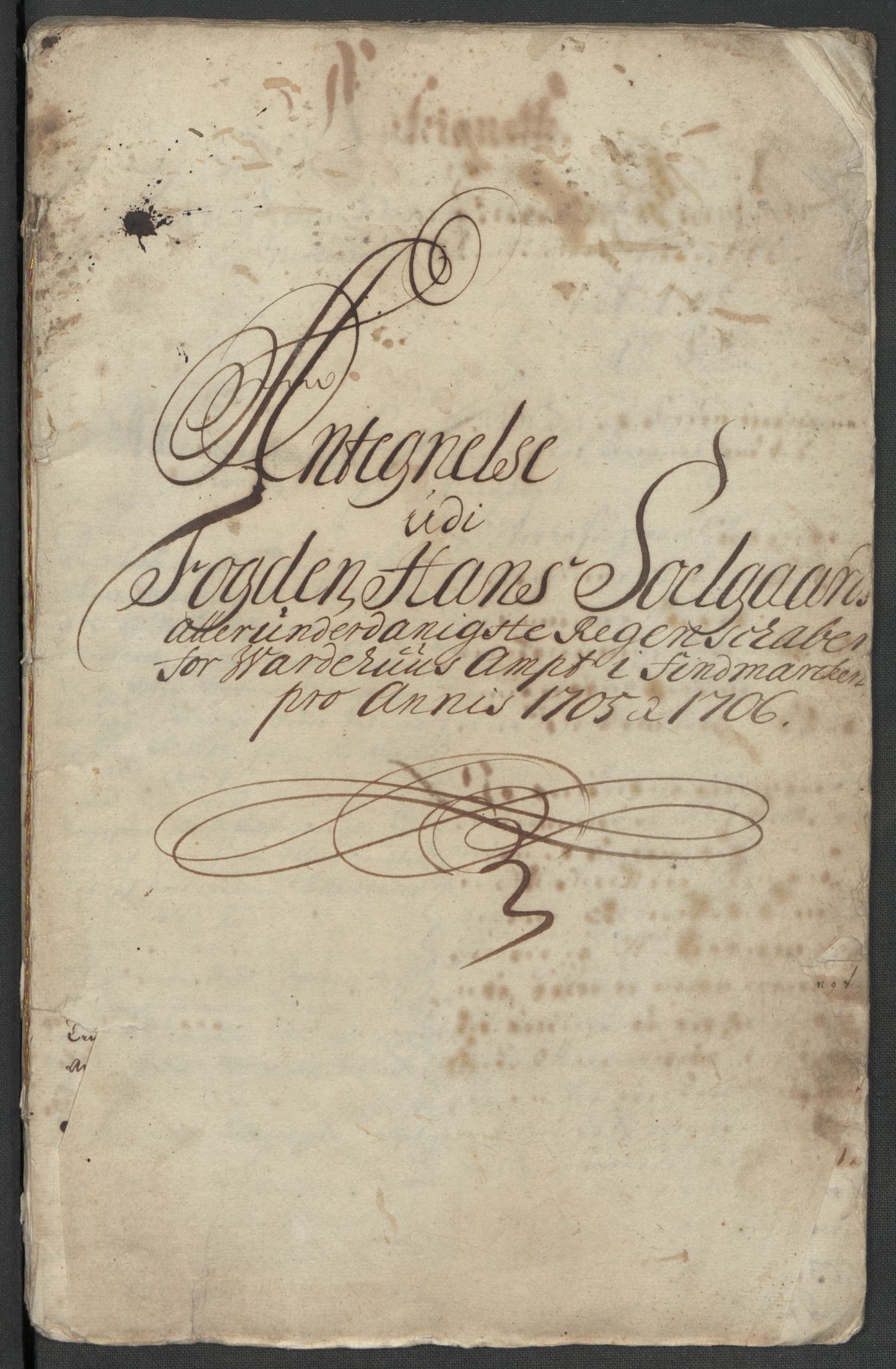 Rentekammeret inntil 1814, Reviderte regnskaper, Fogderegnskap, AV/RA-EA-4092/R69/L4853: Fogderegnskap Finnmark/Vardøhus, 1705-1706, p. 271