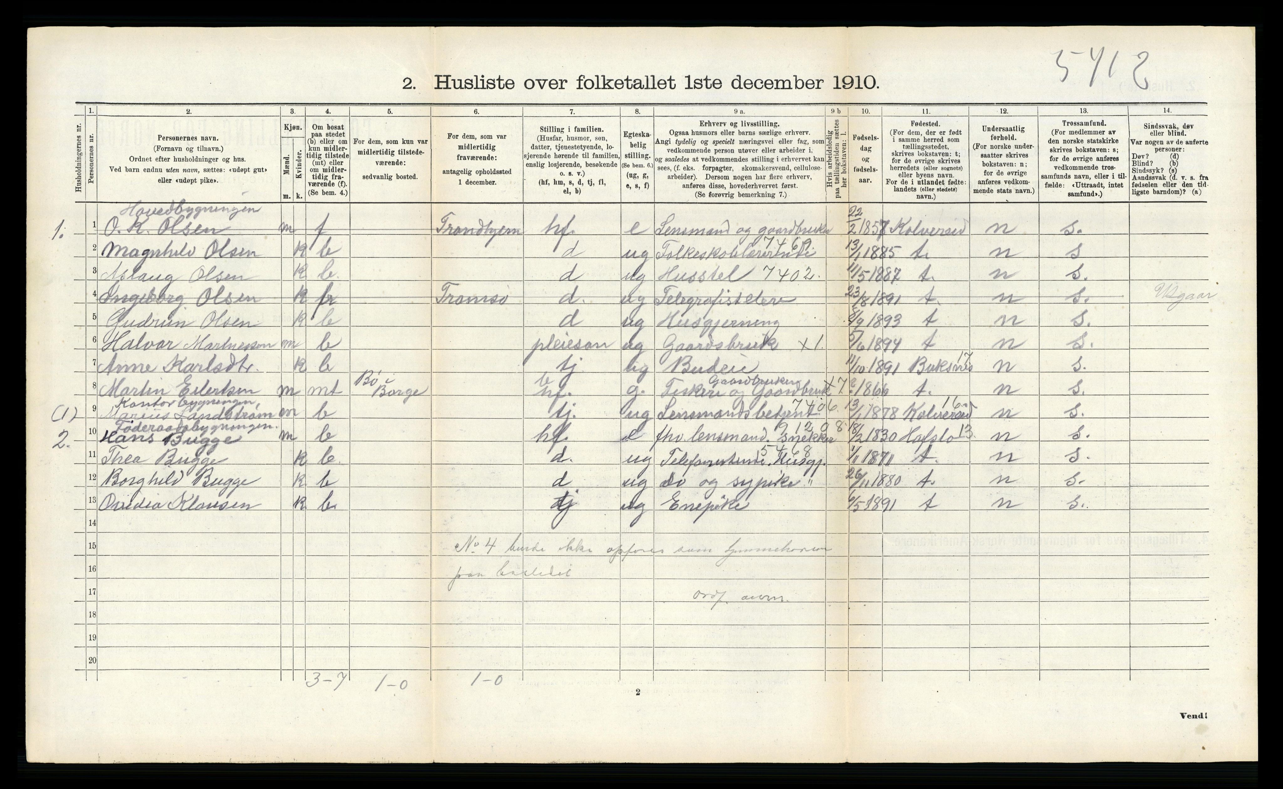 RA, 1910 census for Borge, 1910, p. 580