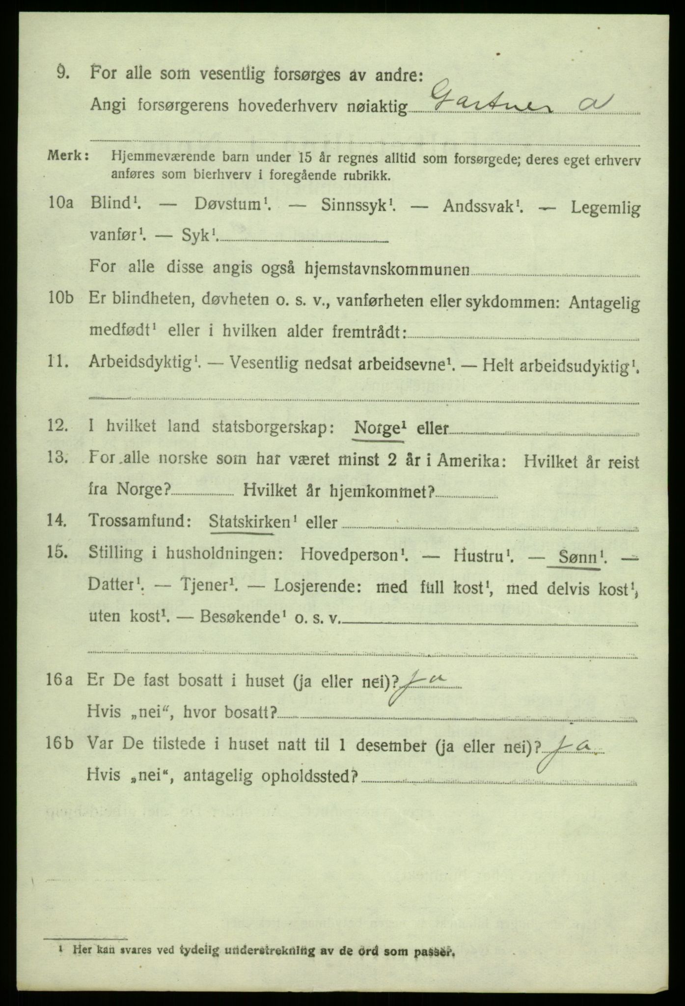 SAB, 1920 census for Fana, 1920, p. 4828