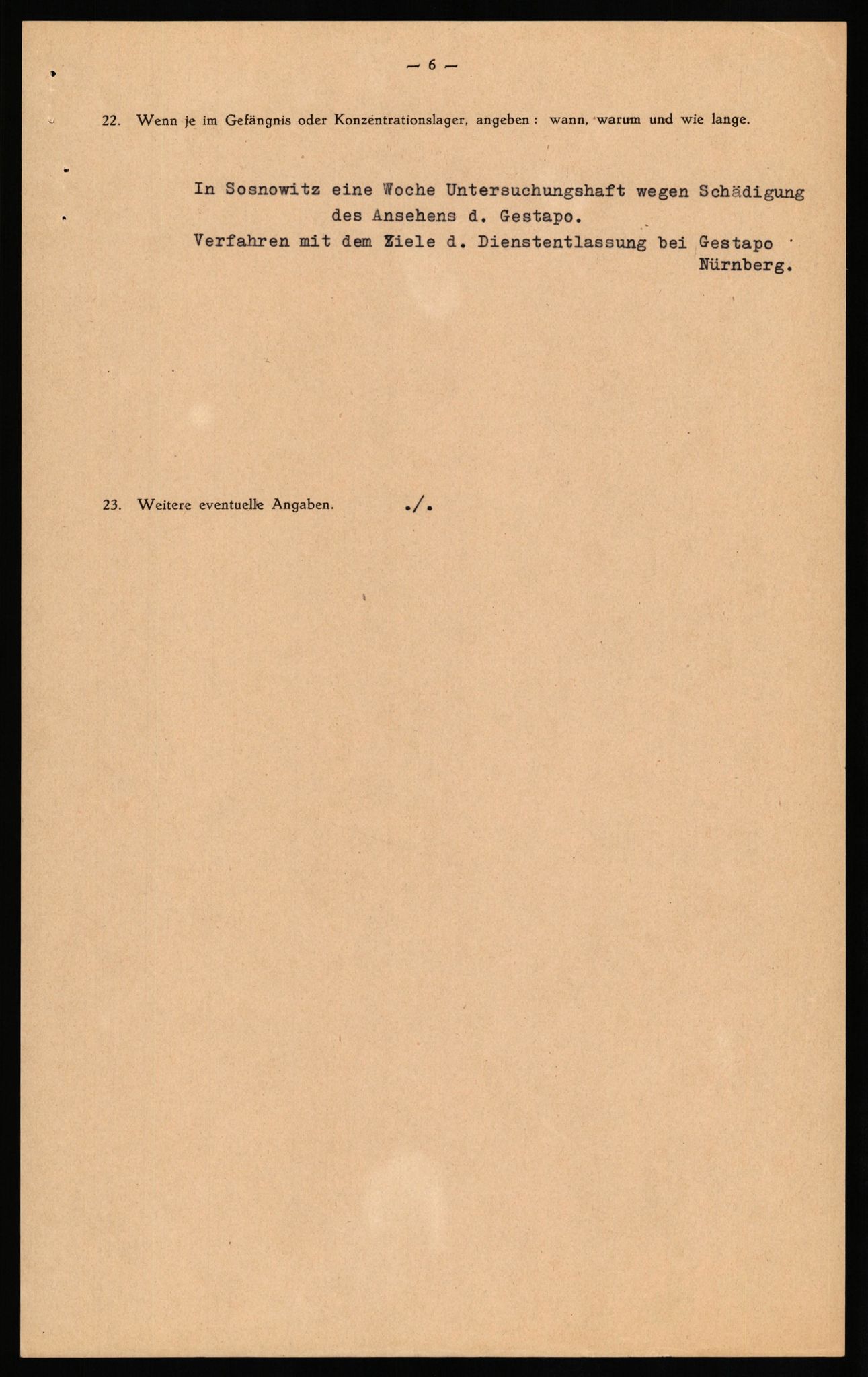 Forsvaret, Forsvarets overkommando II, AV/RA-RAFA-3915/D/Db/L0027: CI Questionaires. Tyske okkupasjonsstyrker i Norge. Tyskere., 1945-1946, p. 138