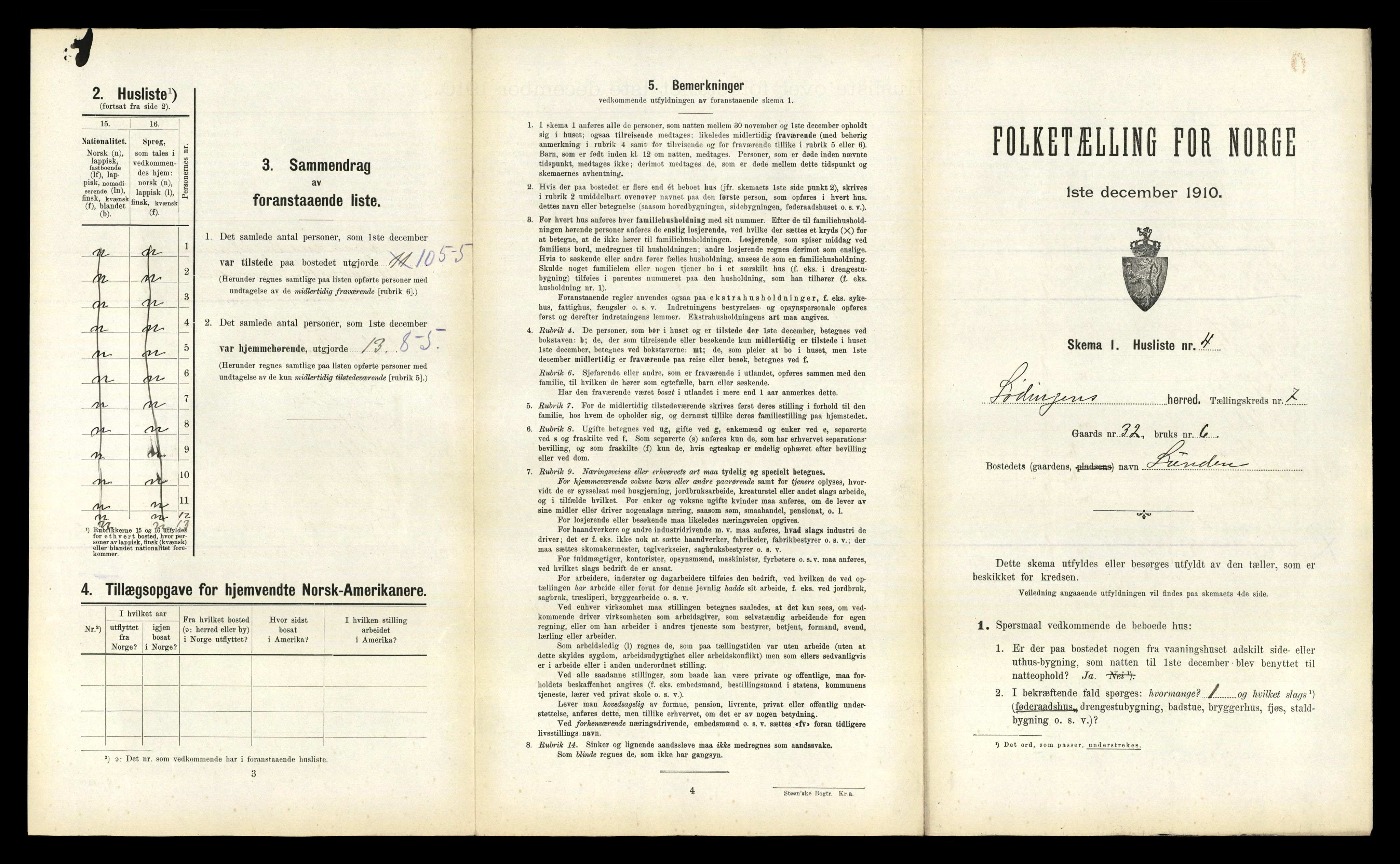 RA, 1910 census for Lødingen, 1910, p. 623