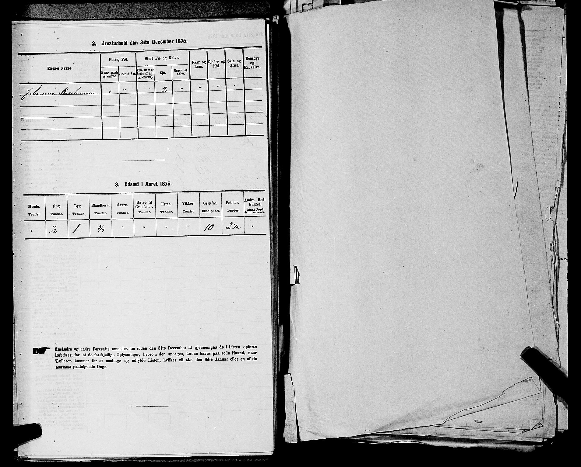 SAKO, 1875 census for 0612P Hole, 1875, p. 1376