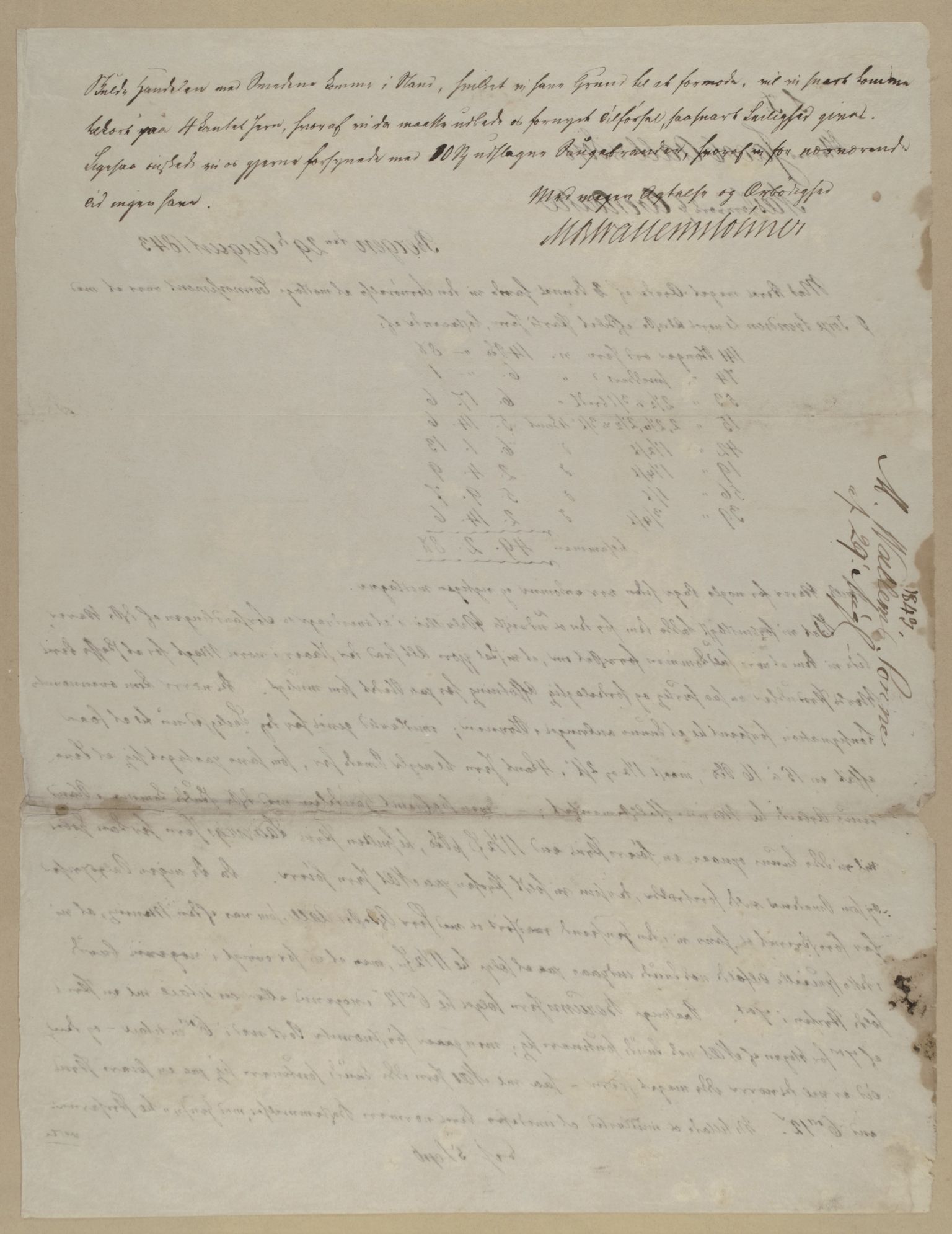 Familien Aalls privatarkiv , NESJ/NJM-005/E-00004/L0016: Inngående brev 1843, del 2