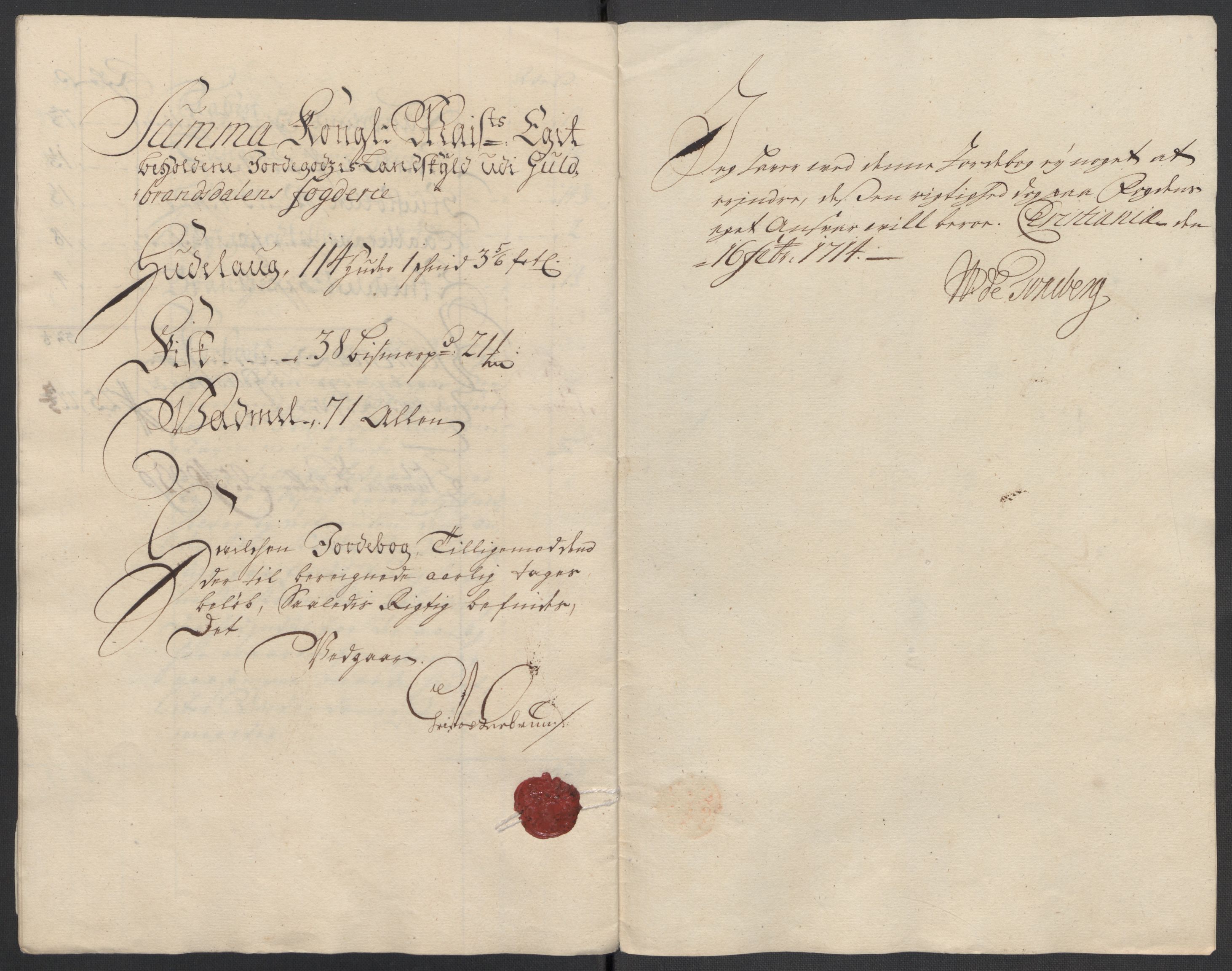 Rentekammeret inntil 1814, Reviderte regnskaper, Fogderegnskap, AV/RA-EA-4092/R17/L1182: Fogderegnskap Gudbrandsdal, 1713, p. 397