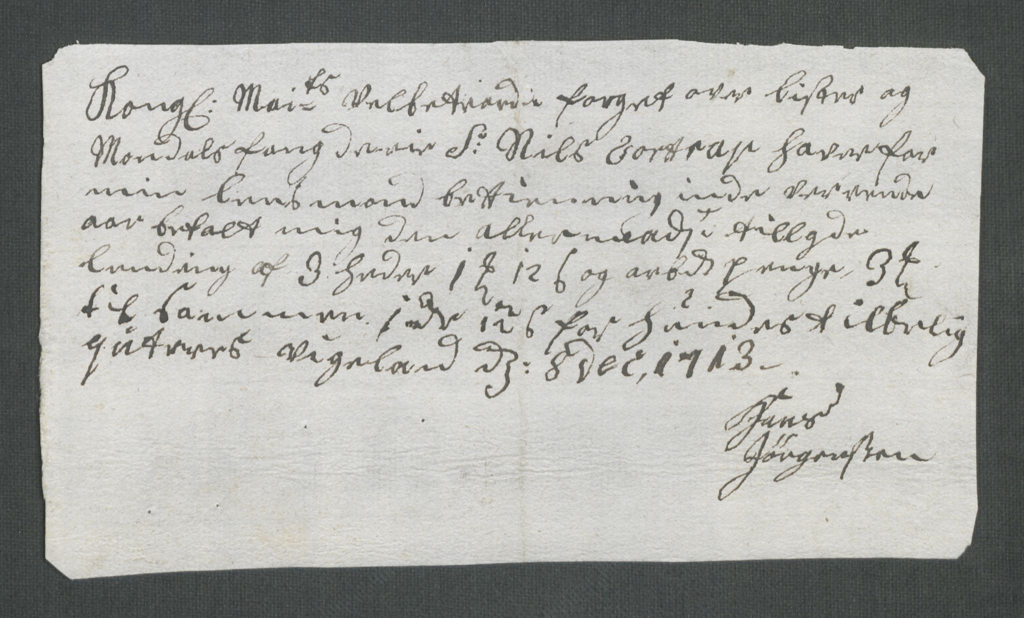 Rentekammeret inntil 1814, Reviderte regnskaper, Fogderegnskap, AV/RA-EA-4092/R43/L2556: Fogderegnskap Lista og Mandal, 1713, p. 448