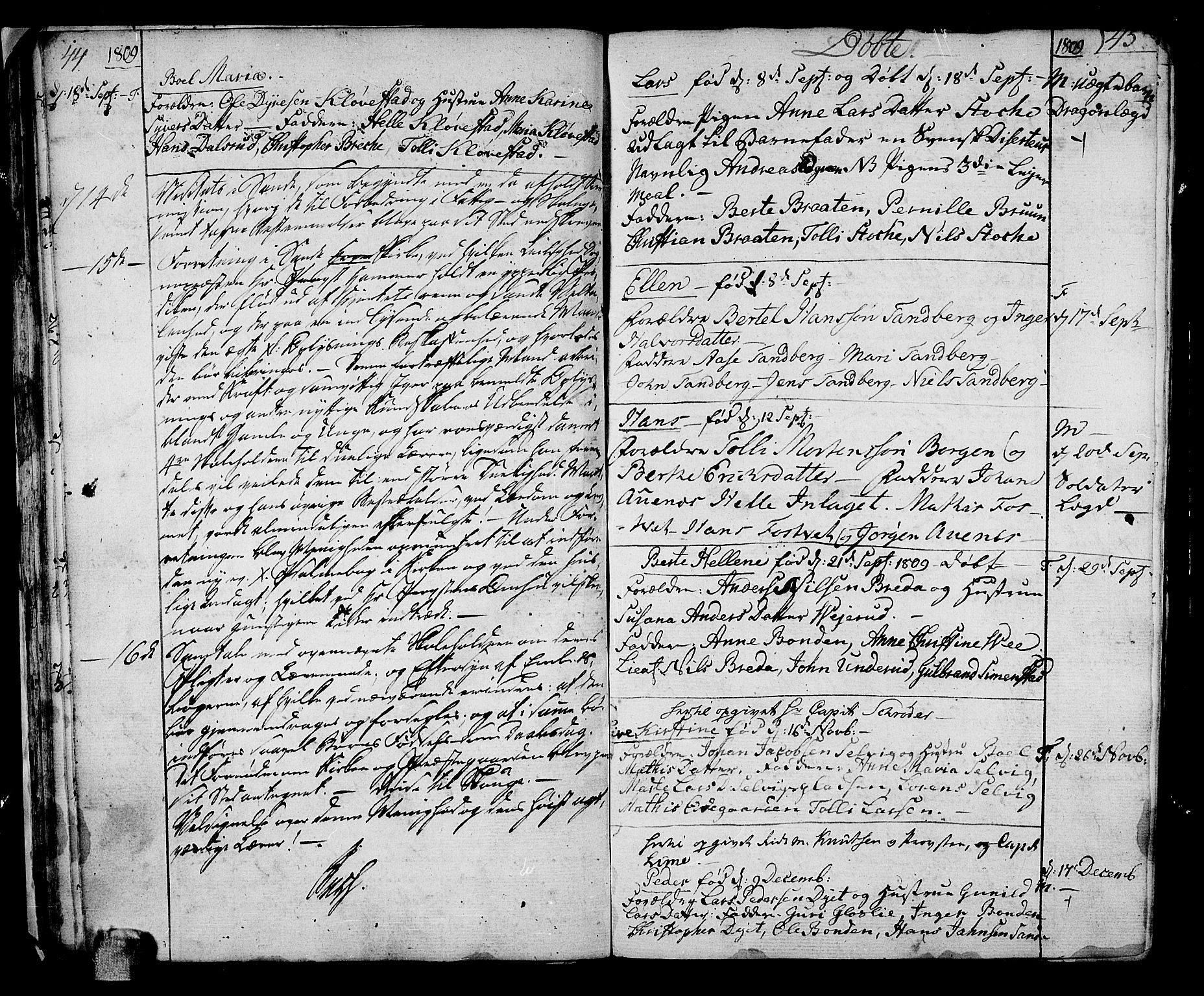 Sande Kirkebøker, AV/SAKO-A-53/F/Fa/L0002: Parish register (official) no. 2, 1804-1814, p. 44-45