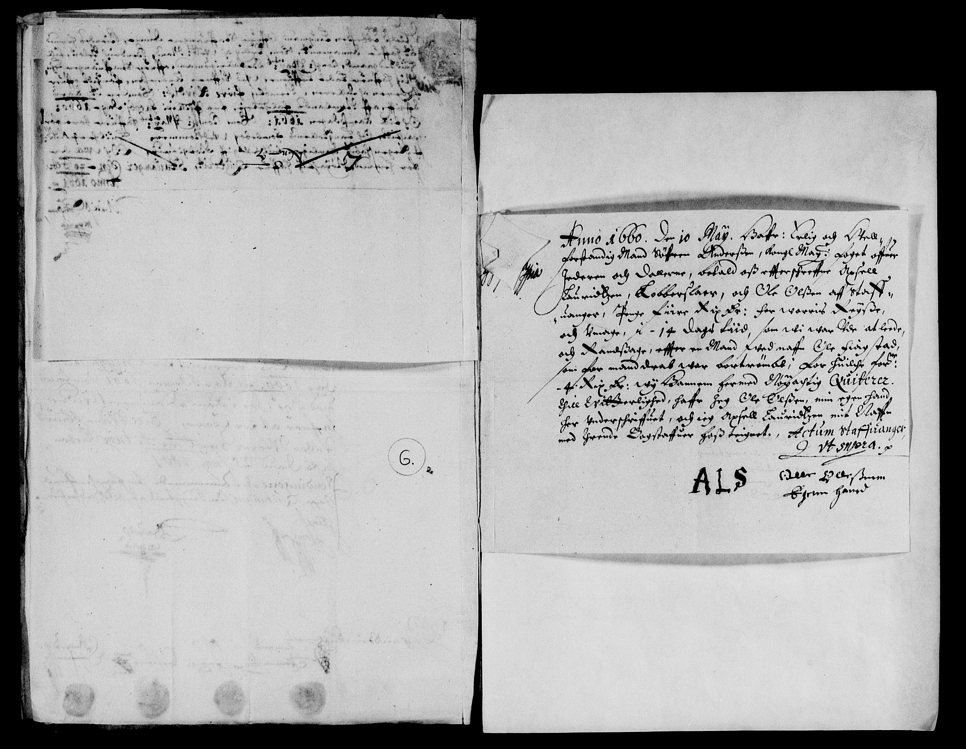 Rentekammeret inntil 1814, Reviderte regnskaper, Lensregnskaper, AV/RA-EA-5023/R/Rb/Rbs/L0042: Stavanger len, 1659-1661