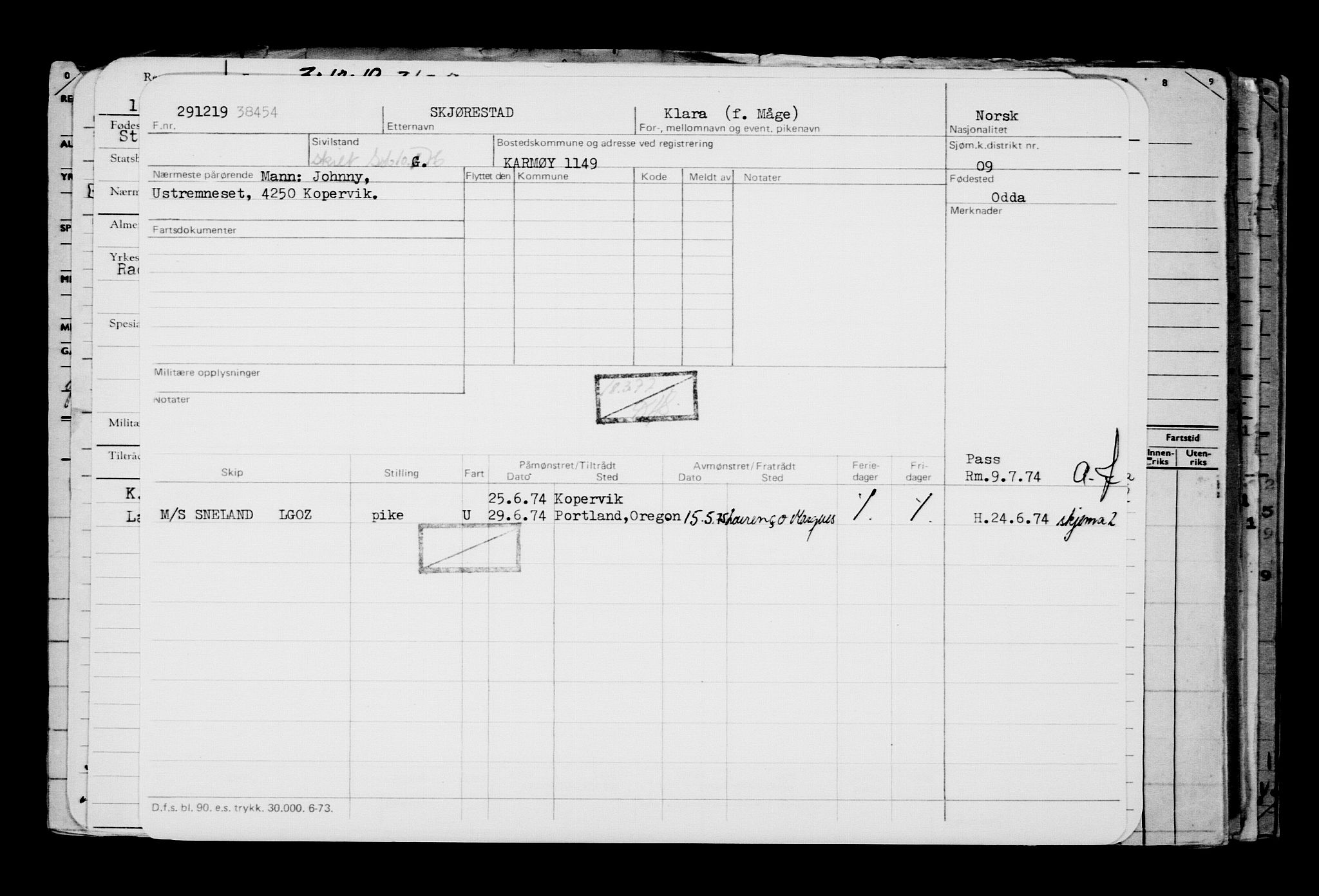 Direktoratet for sjømenn, AV/RA-S-3545/G/Gb/L0175: Hovedkort, 1919-1920, p. 279