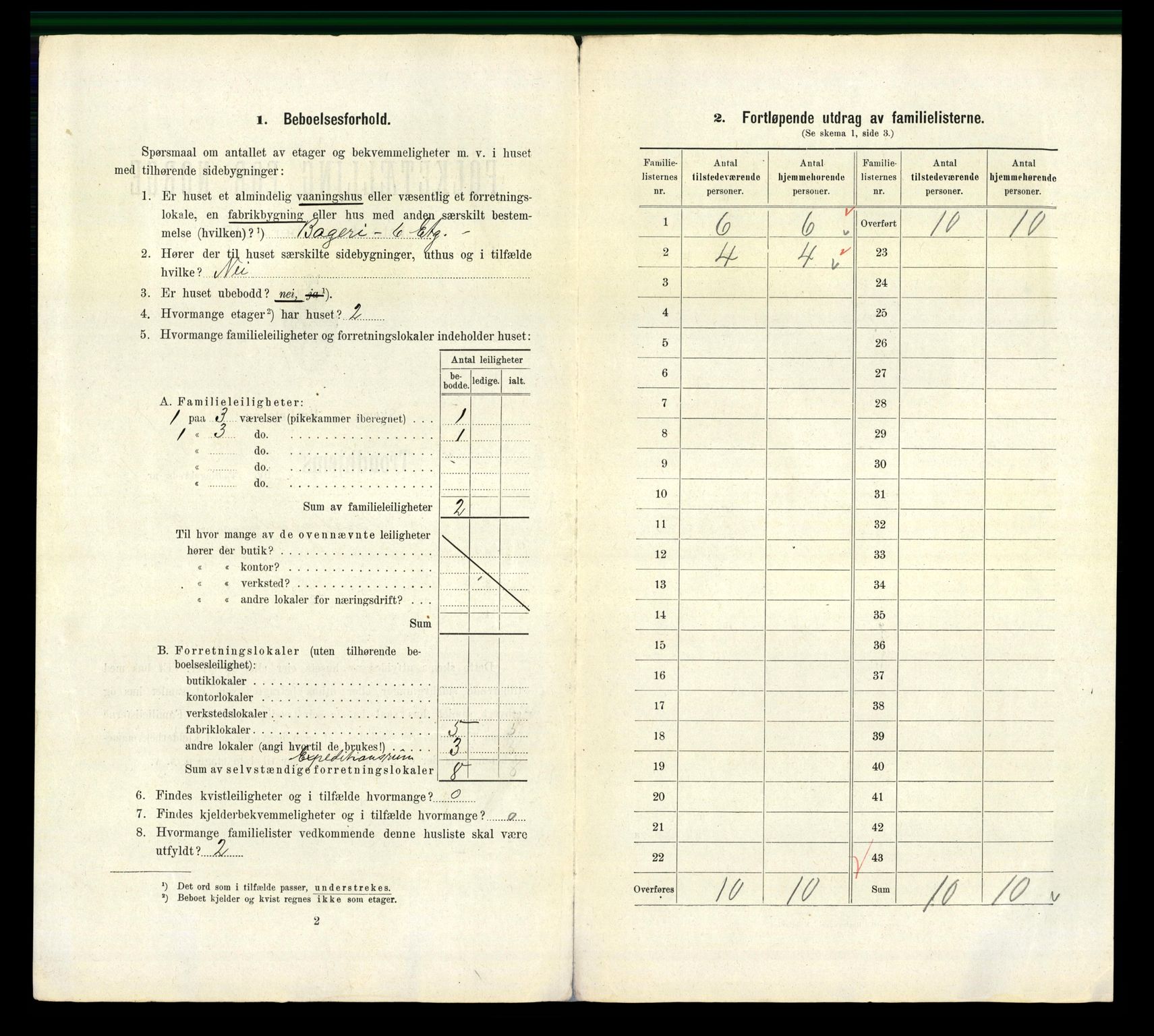 RA, 1910 census for Trondheim, 1910, p. 5888