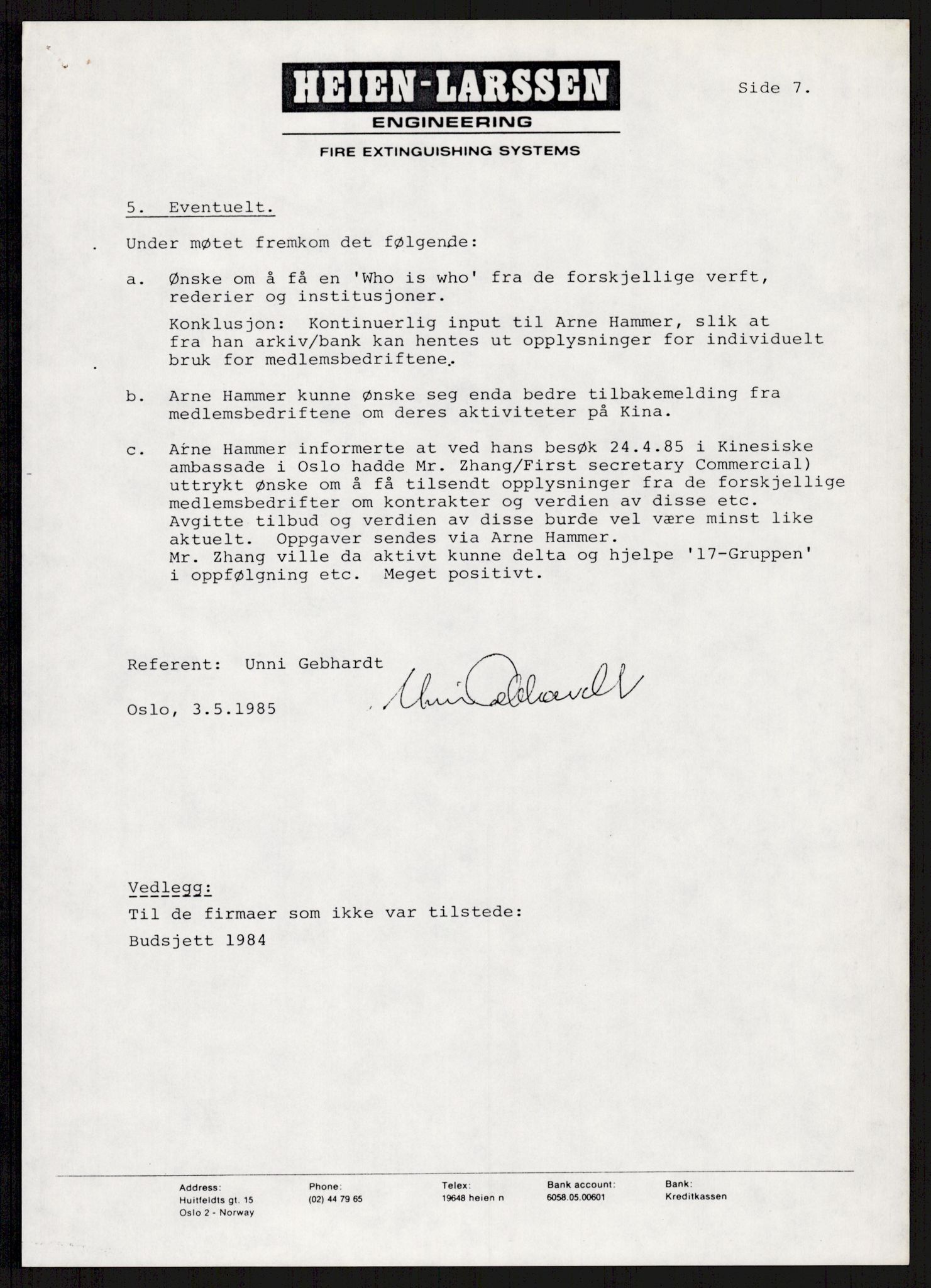 "17-Gruppen Kina", AV/RA-PA-1688/A/L0001: Møtereferater, 1979-1986, p. 207