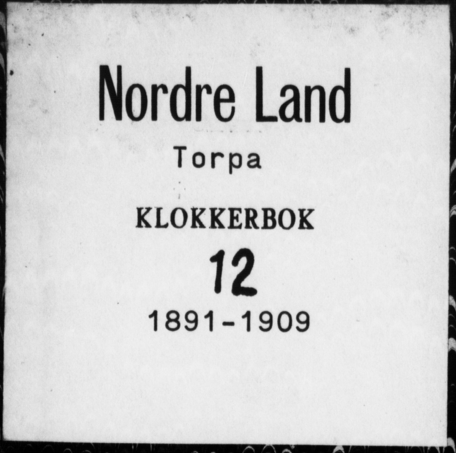 Nordre Land prestekontor, SAH/PREST-124/H/Ha/Hab/L0012: Parish register (copy) no. 12, 1891-1909