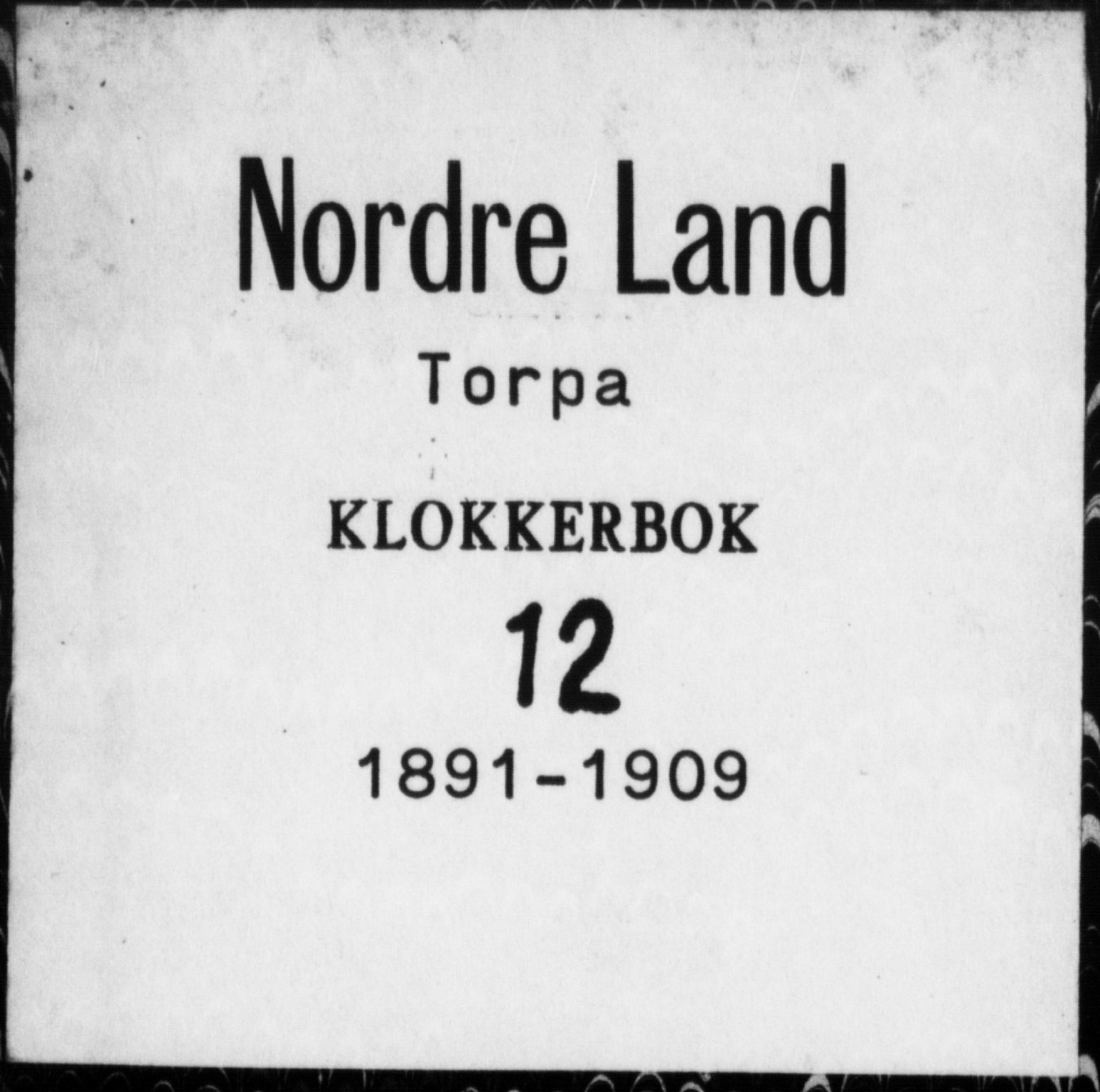 Nordre Land prestekontor, AV/SAH-PREST-124/H/Ha/Hab/L0012: Parish register (copy) no. 12, 1891-1909