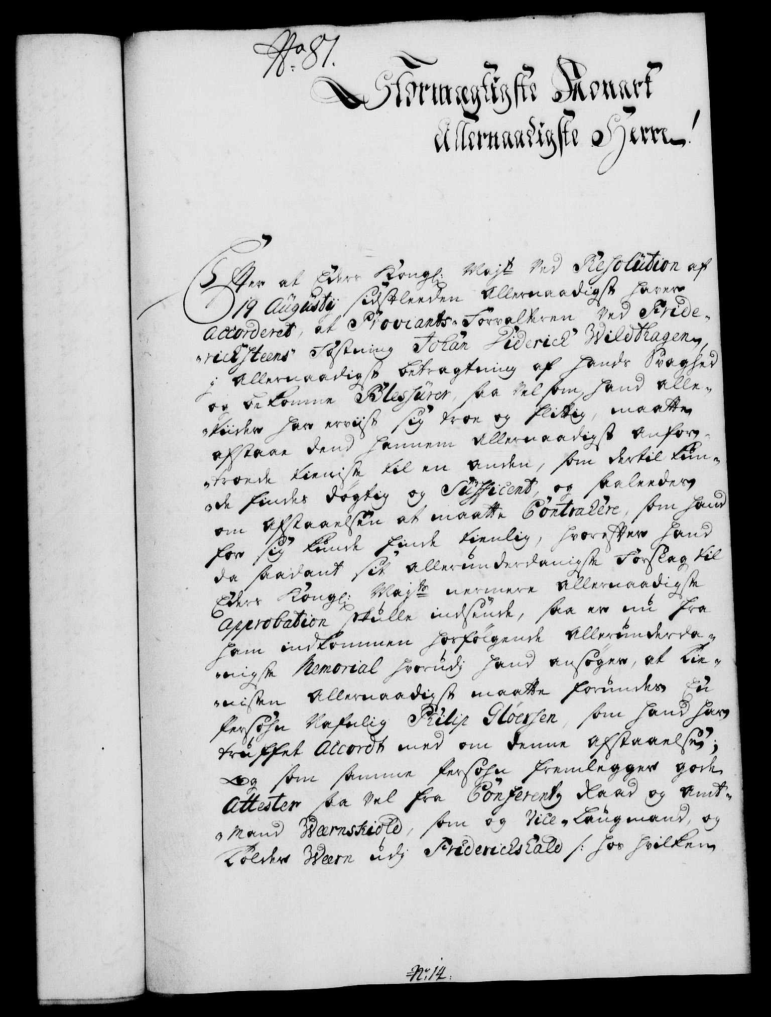 Rentekammeret, Kammerkanselliet, RA/EA-3111/G/Gf/Gfa/L0017: Norsk relasjons- og resolusjonsprotokoll (merket RK 52.17), 1734, p. 420
