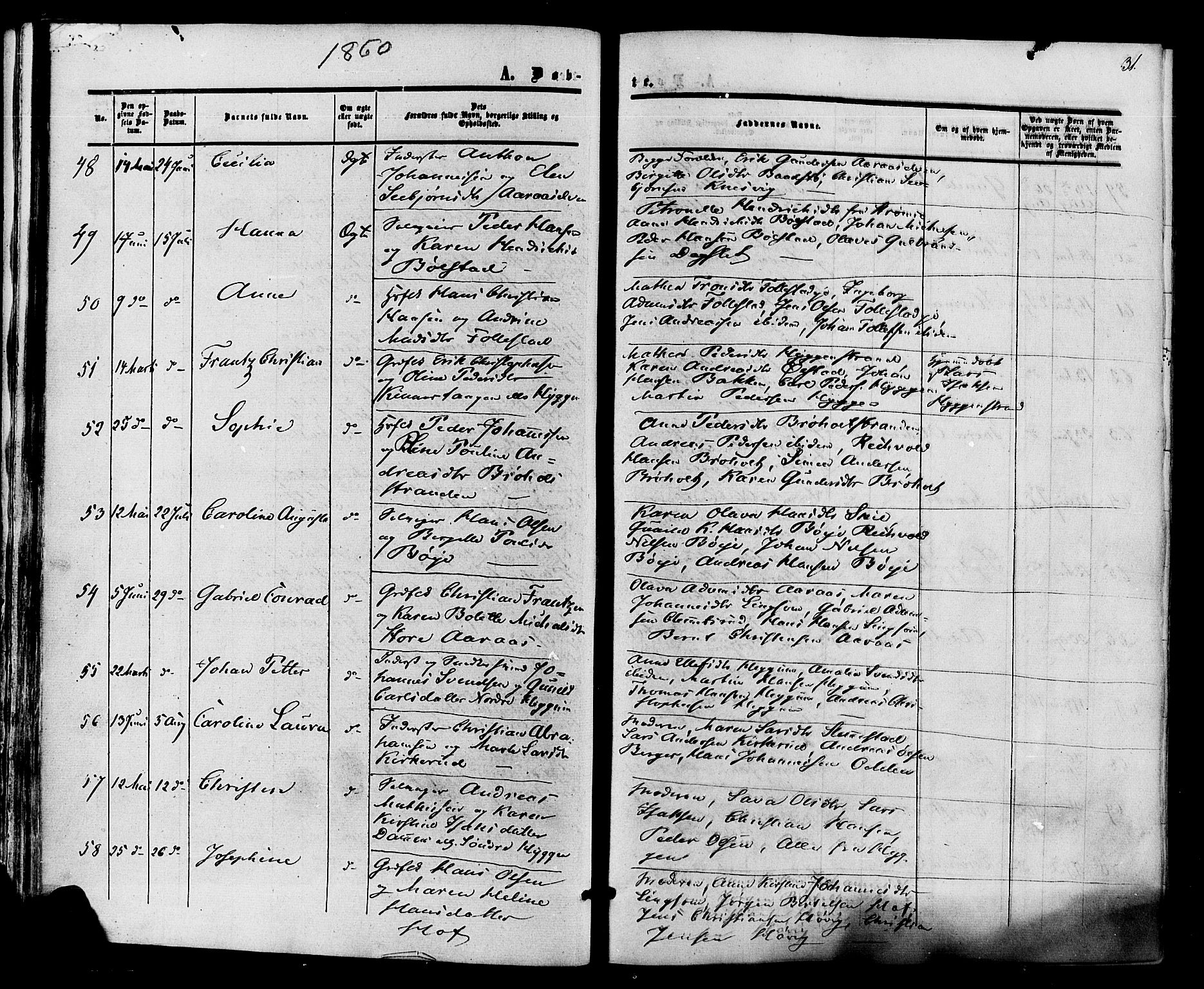 Røyken kirkebøker, SAKO/A-241/F/Fa/L0006: Parish register (official) no. 6, 1857-1875, p. 31