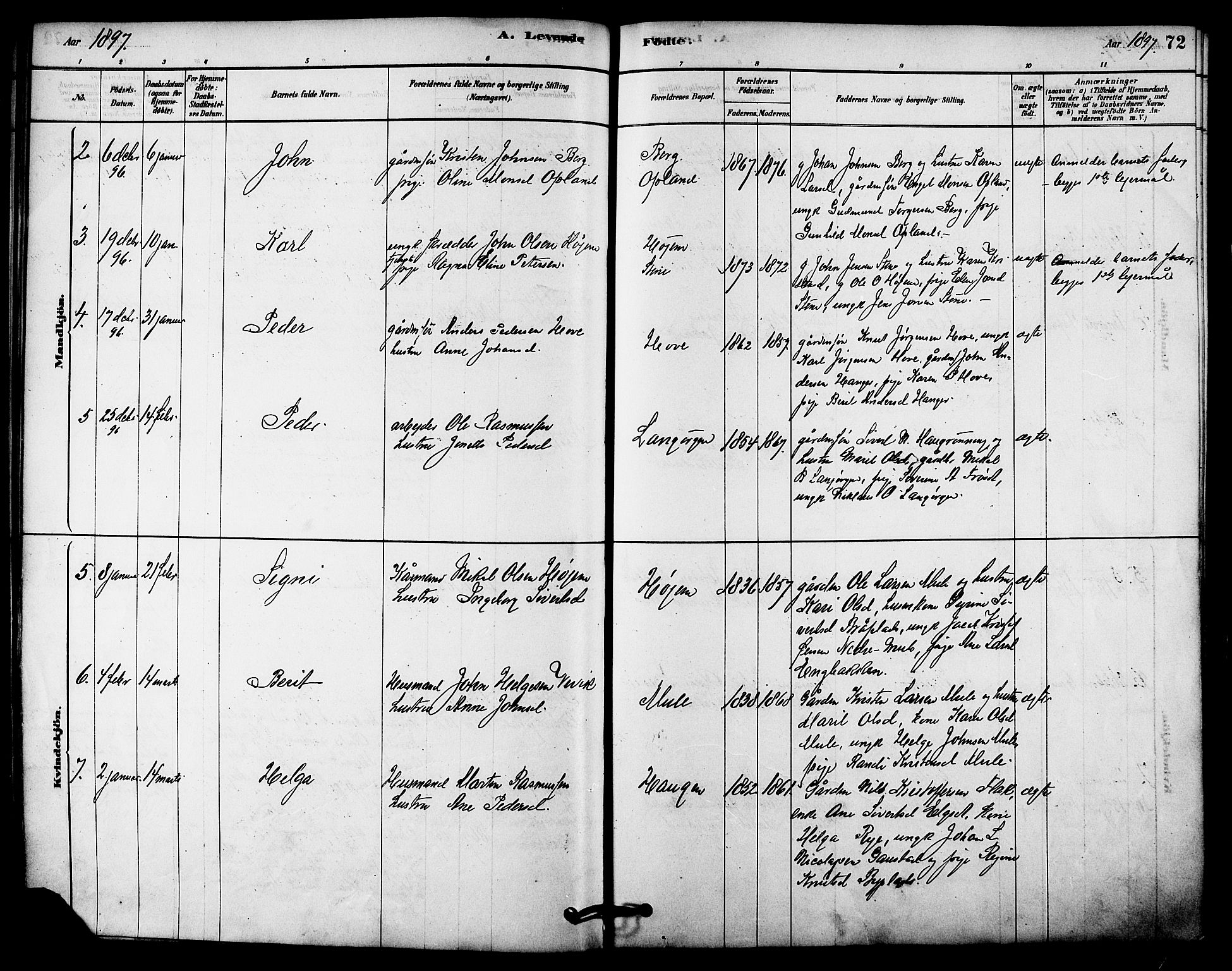 Ministerialprotokoller, klokkerbøker og fødselsregistre - Sør-Trøndelag, SAT/A-1456/612/L0378: Parish register (official) no. 612A10, 1878-1897, p. 72
