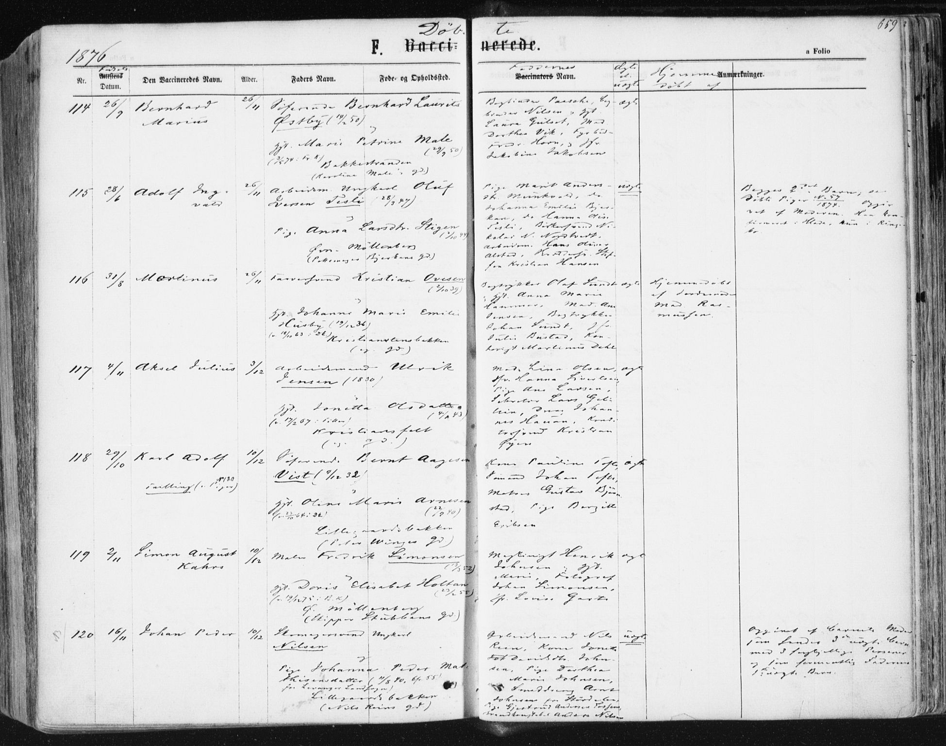 Ministerialprotokoller, klokkerbøker og fødselsregistre - Sør-Trøndelag, AV/SAT-A-1456/604/L0186: Parish register (official) no. 604A07, 1866-1877, p. 659