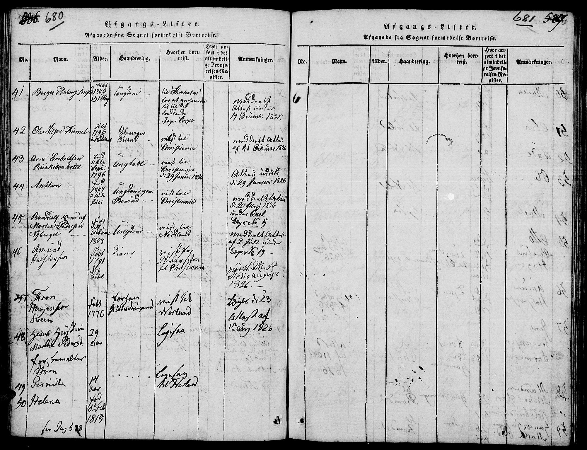 Elverum prestekontor, AV/SAH-PREST-044/H/Ha/Hab/L0001: Parish register (copy) no. 1, 1815-1829, p. 680-681