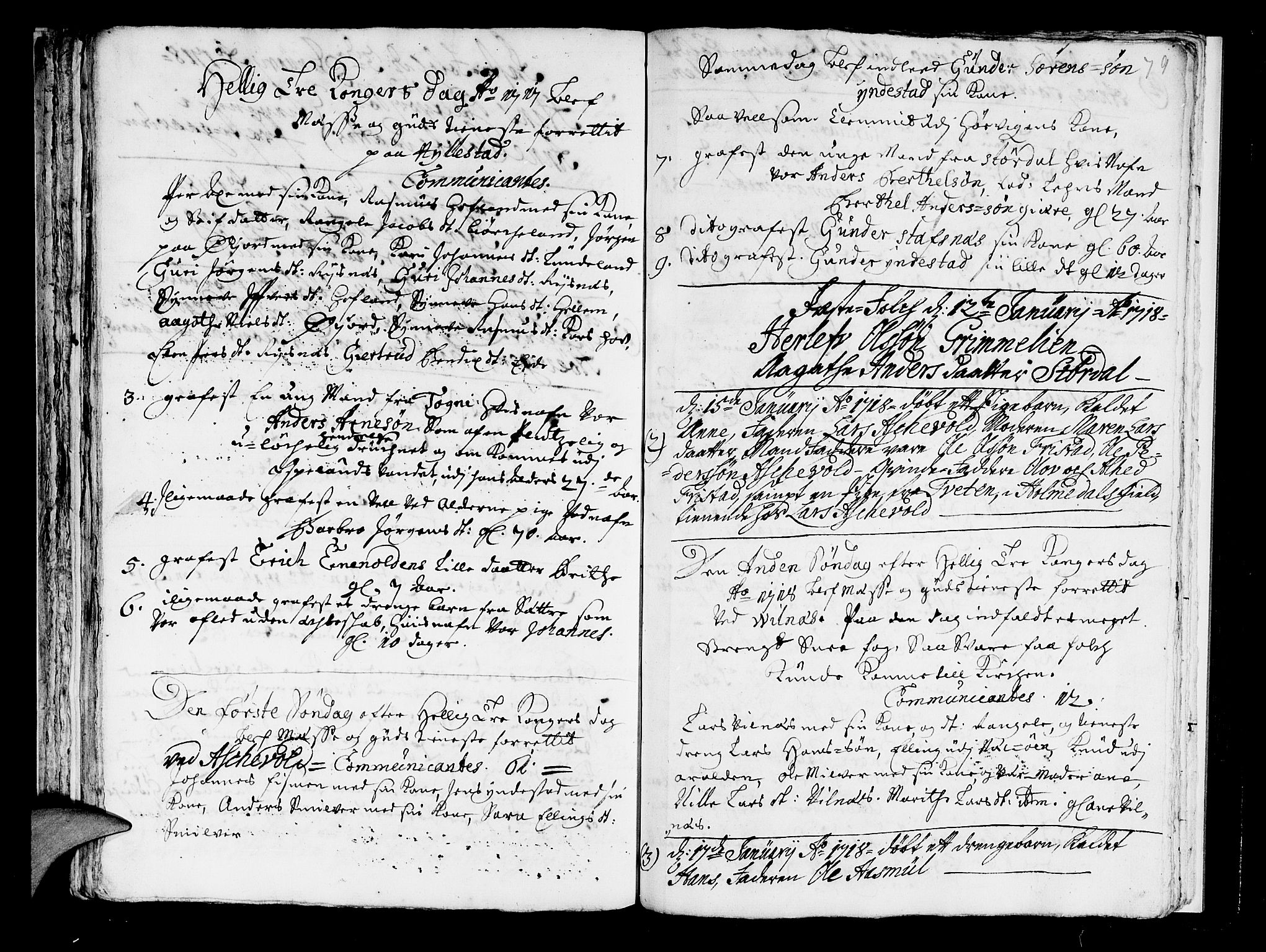 Askvoll sokneprestembete, SAB/A-79501/H/Haa/Haaa/L0003: Parish register (official) no. A 3, 1715-1718, p. 79