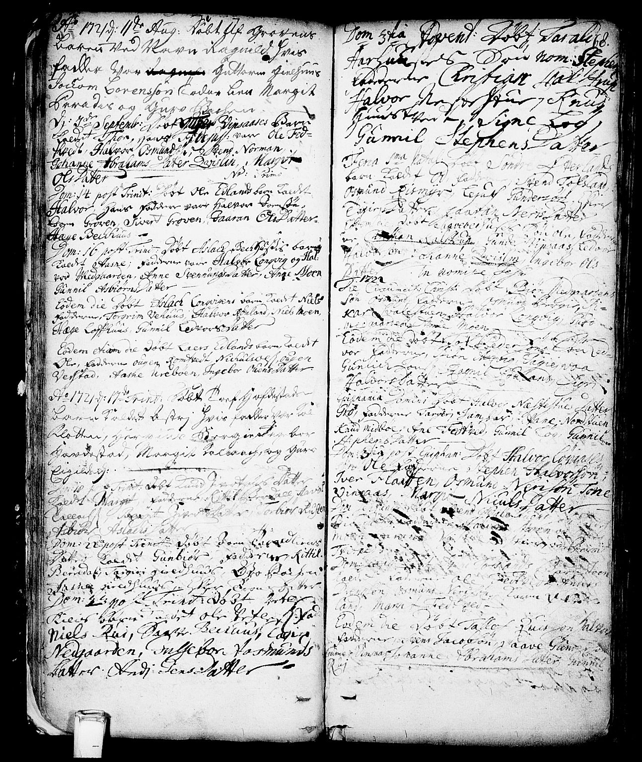Vinje kirkebøker, SAKO/A-312/F/Fa/L0001: Parish register (official) no. I 1, 1717-1766, p. 68