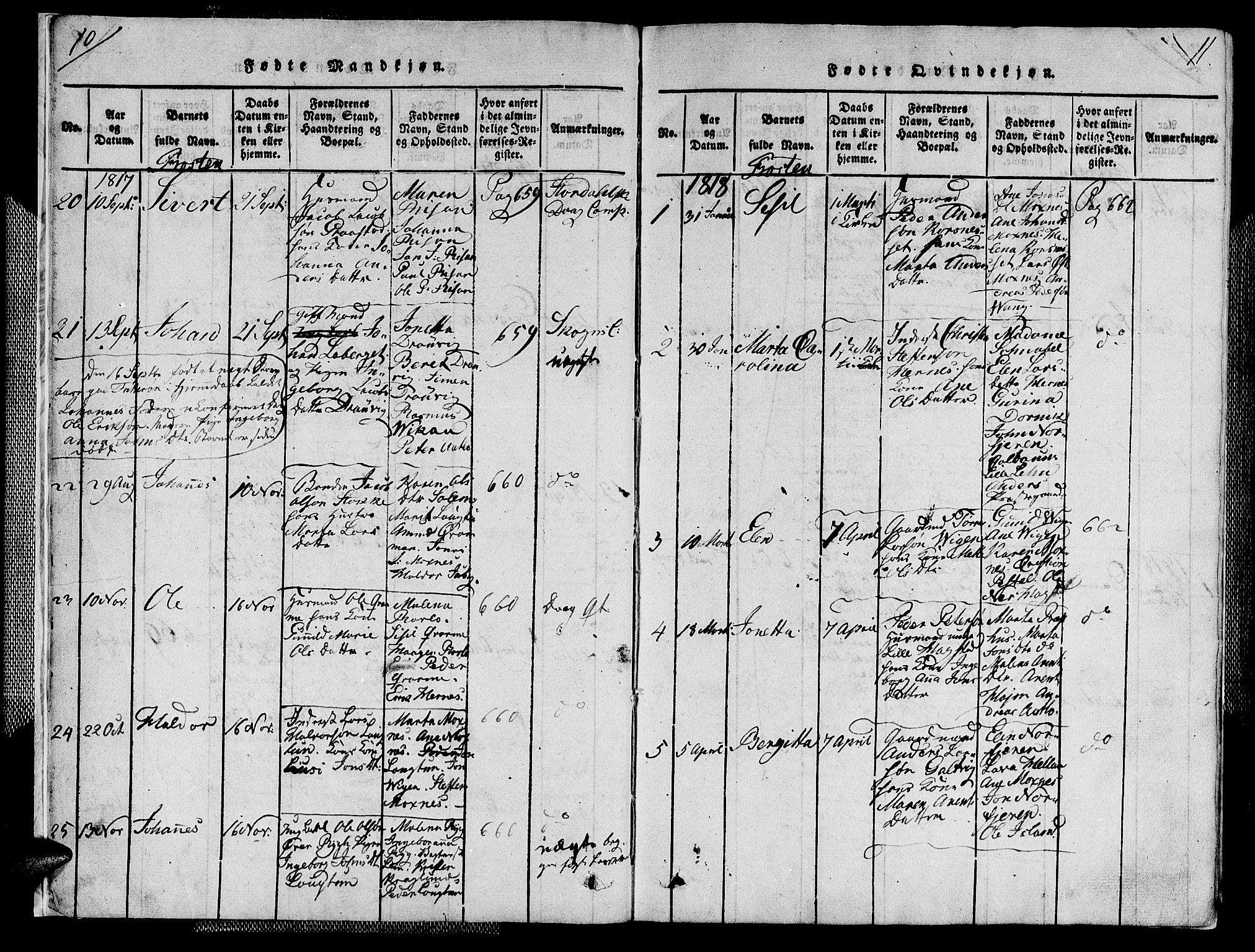 Ministerialprotokoller, klokkerbøker og fødselsregistre - Nord-Trøndelag, AV/SAT-A-1458/713/L0112: Parish register (official) no. 713A04 /1, 1817-1827, p. 10-11