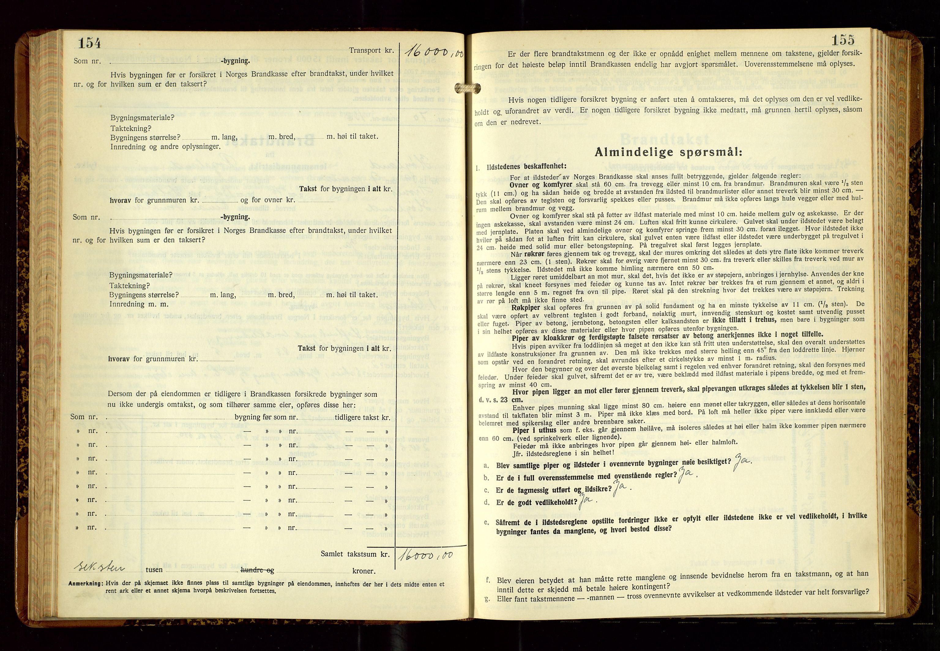 Høyland/Sandnes lensmannskontor, AV/SAST-A-100166/Gob/L0007: "Brandtakstprotokoll", 1938-1940, p. 154-155