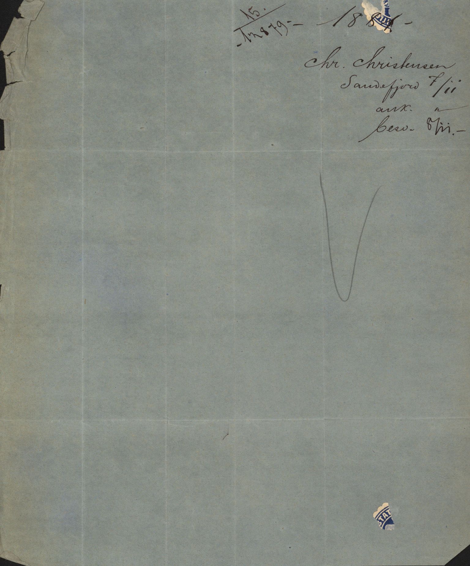 Pa 63 - Østlandske skibsassuranceforening, VEMU/A-1079/G/Ga/L0014/0004: Havaridokumenter / Bertrand, Frigga, Frank, Nordafjeld, 1881, p. 71