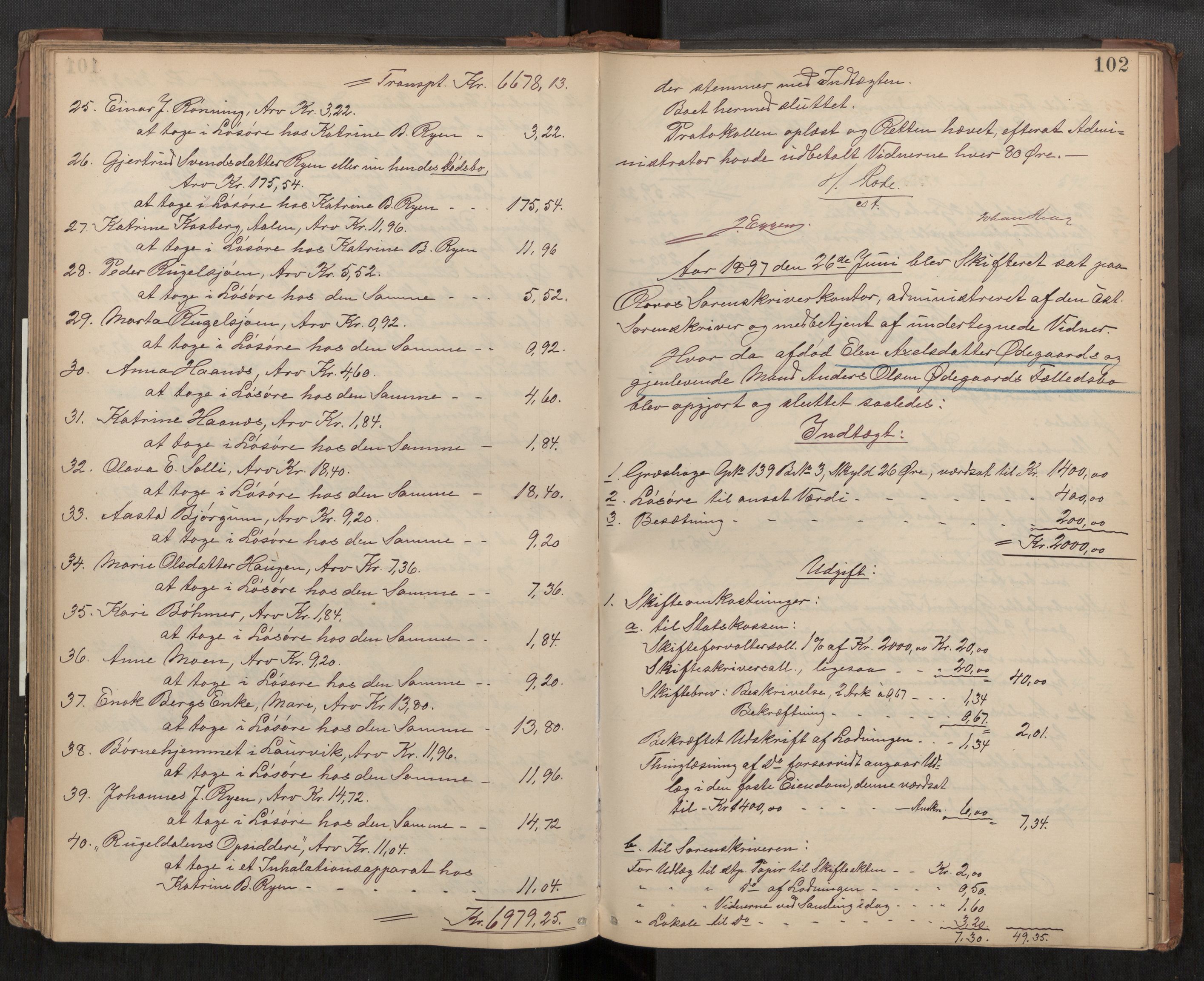 Røros sorenskriveri, AV/SAT-A-0023/3/3A/L0004: Skifteslutningsprotokoll, 1886-1901, p. 102