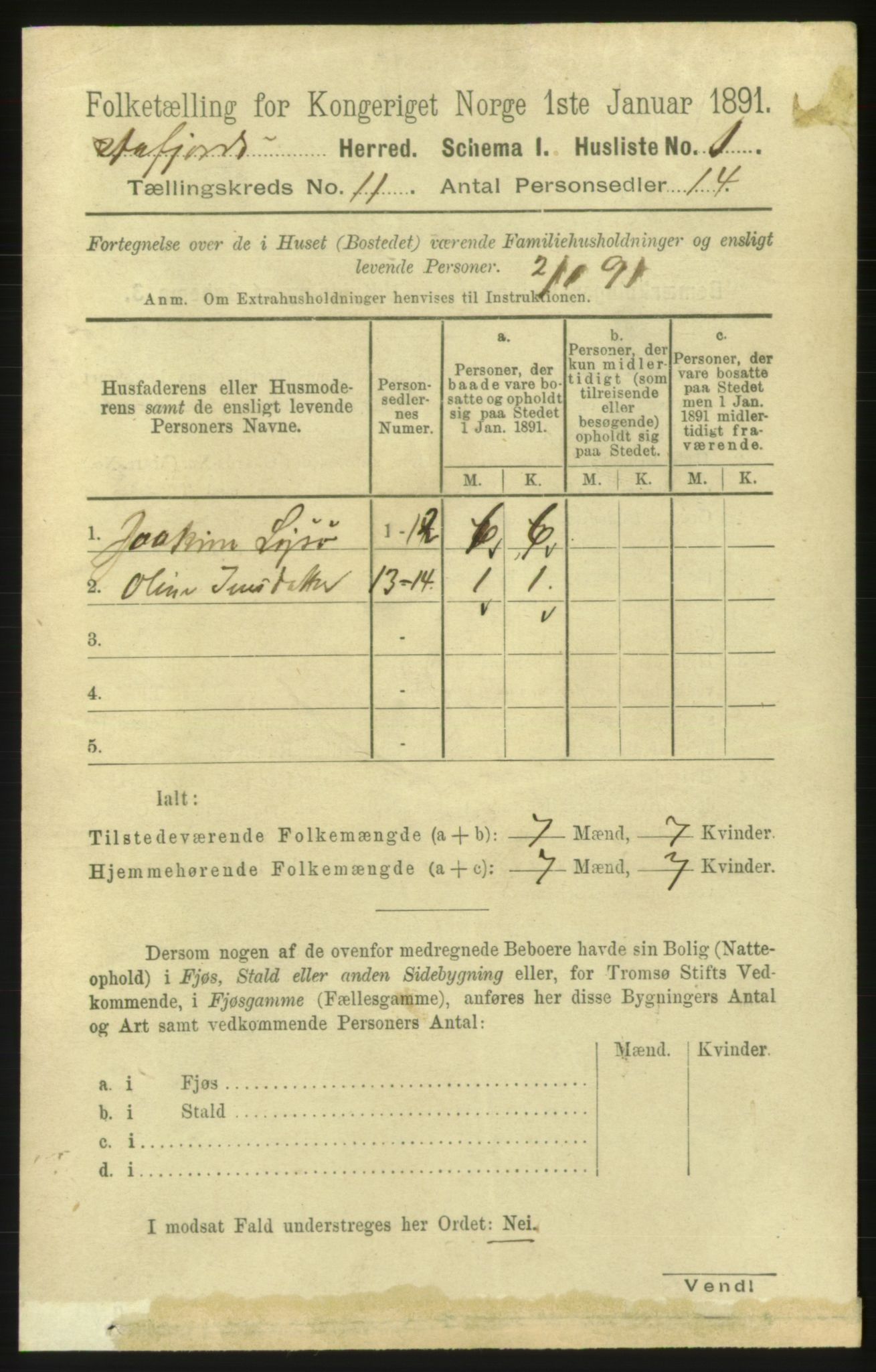 RA, 1891 census for 1630 Åfjord, 1891, p. 3248