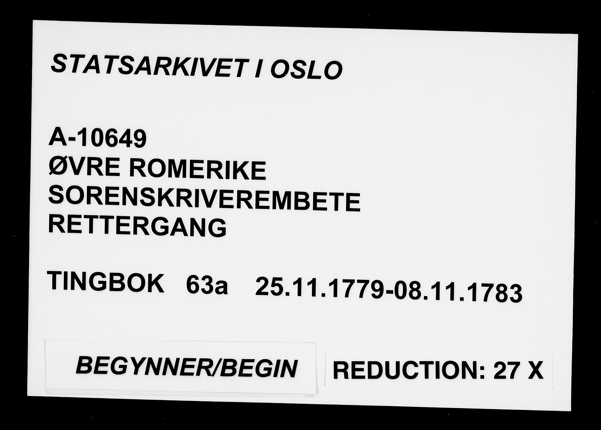 Øvre Romerike sorenskriveri, AV/SAO-A-10649/F/Fb/L0063a: Tingbok 63a, 1779-1783