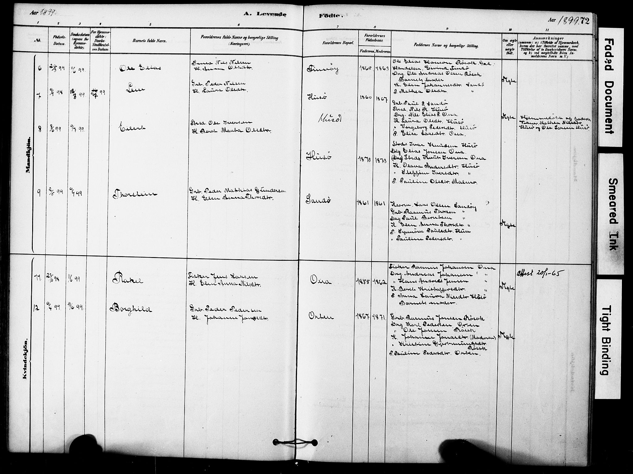 Ministerialprotokoller, klokkerbøker og fødselsregistre - Møre og Romsdal, AV/SAT-A-1454/561/L0729: Parish register (official) no. 561A03, 1878-1900, p. 72