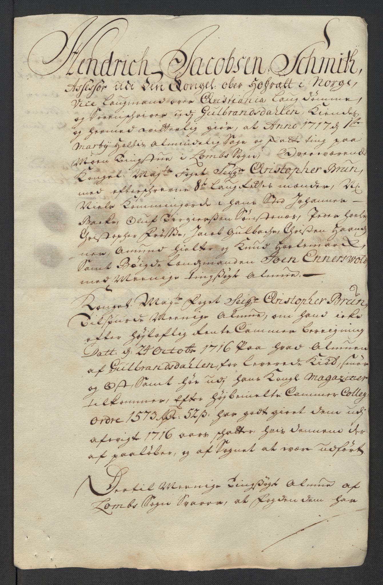 Rentekammeret inntil 1814, Reviderte regnskaper, Fogderegnskap, AV/RA-EA-4092/R17/L1186: Fogderegnskap Gudbrandsdal, 1716, p. 269