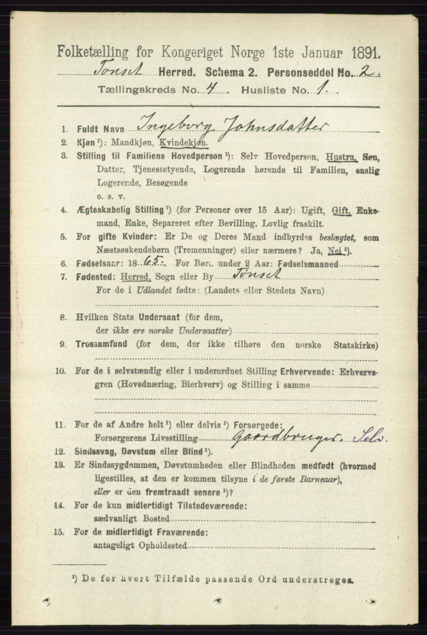 RA, 1891 census for 0437 Tynset, 1891, p. 777