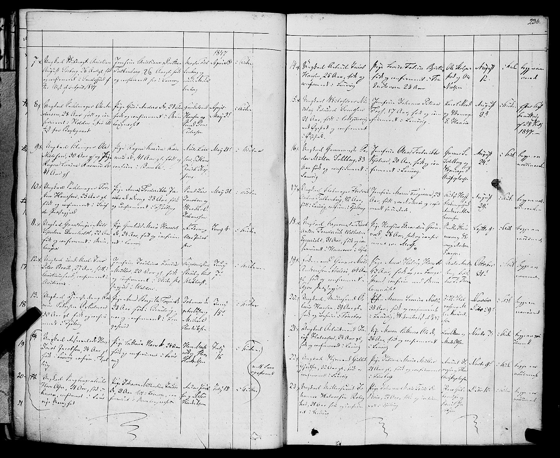 Larvik kirkebøker, AV/SAKO-A-352/F/Fa/L0002: Parish register (official) no. I 2, 1825-1847, p. 236