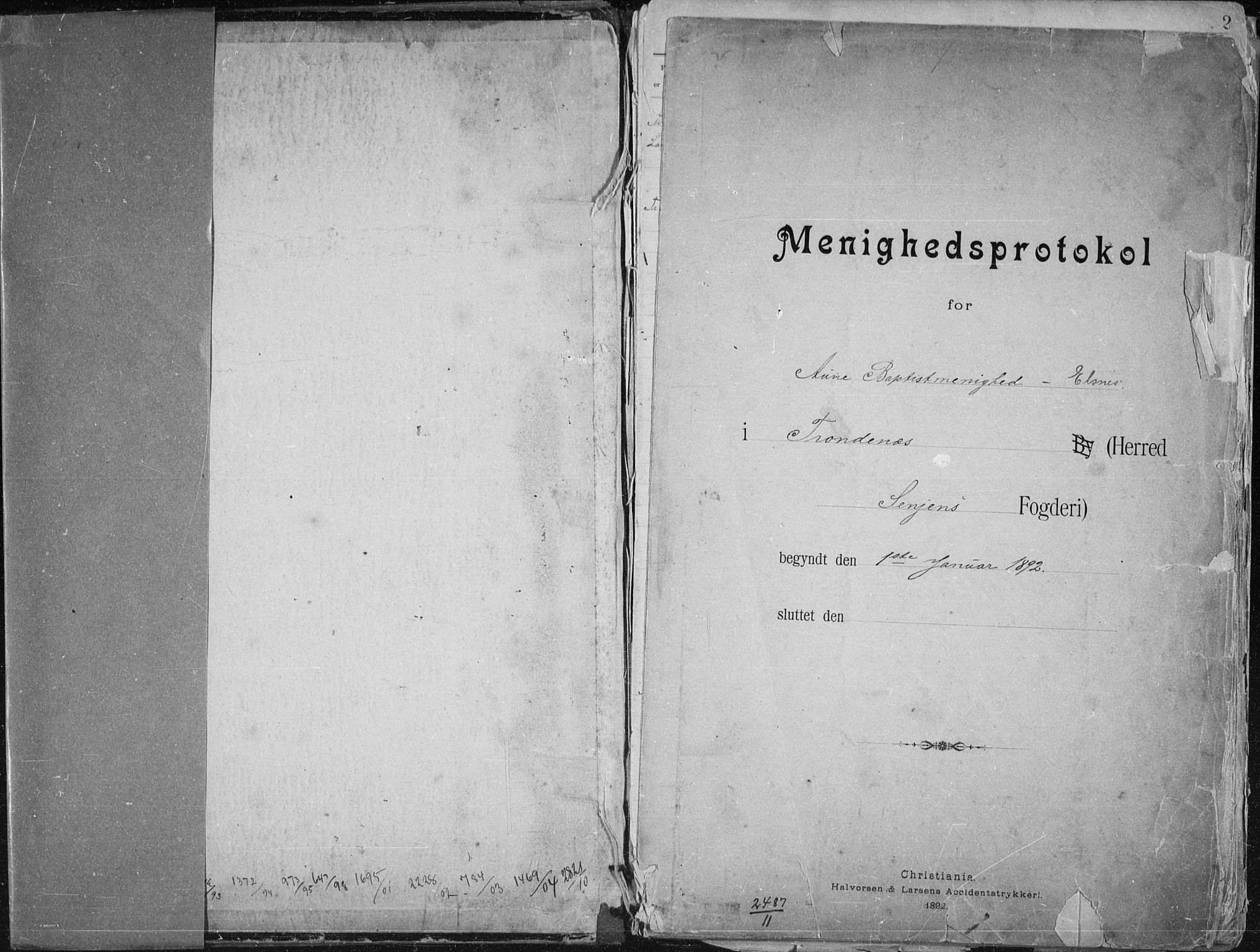 Aune baptistmenighet, SATØ/P-0182/F/L0006DP: Dissenter register no. 6, 1887-1939