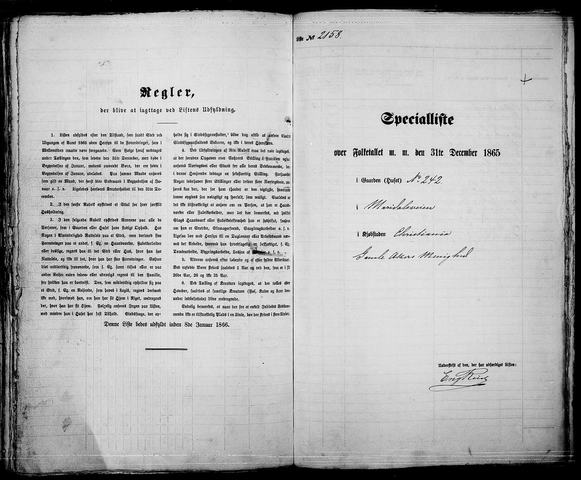 RA, 1865 census for Kristiania, 1865, p. 4812