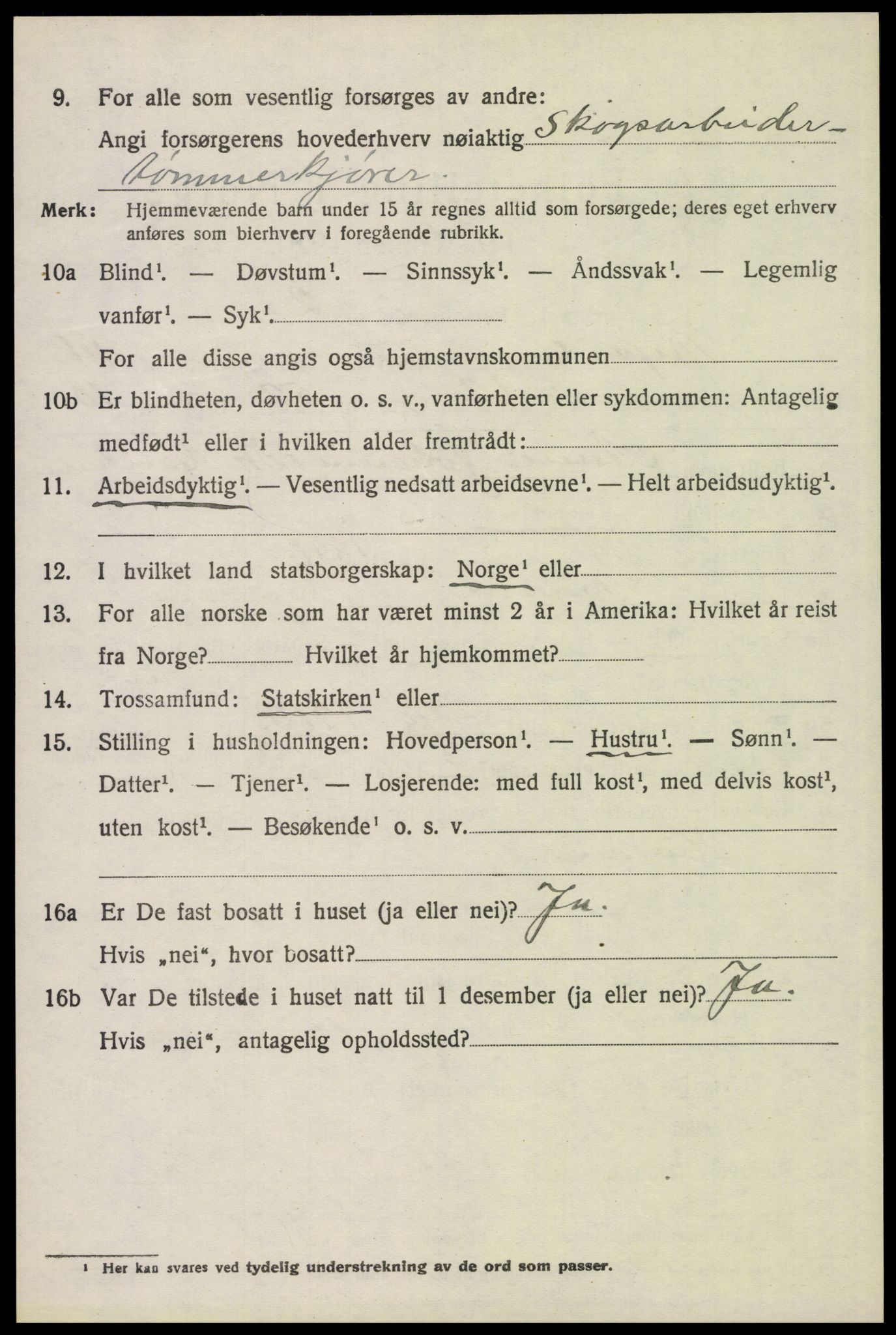 SAH, 1920 census for Trysil, 1920, p. 8680