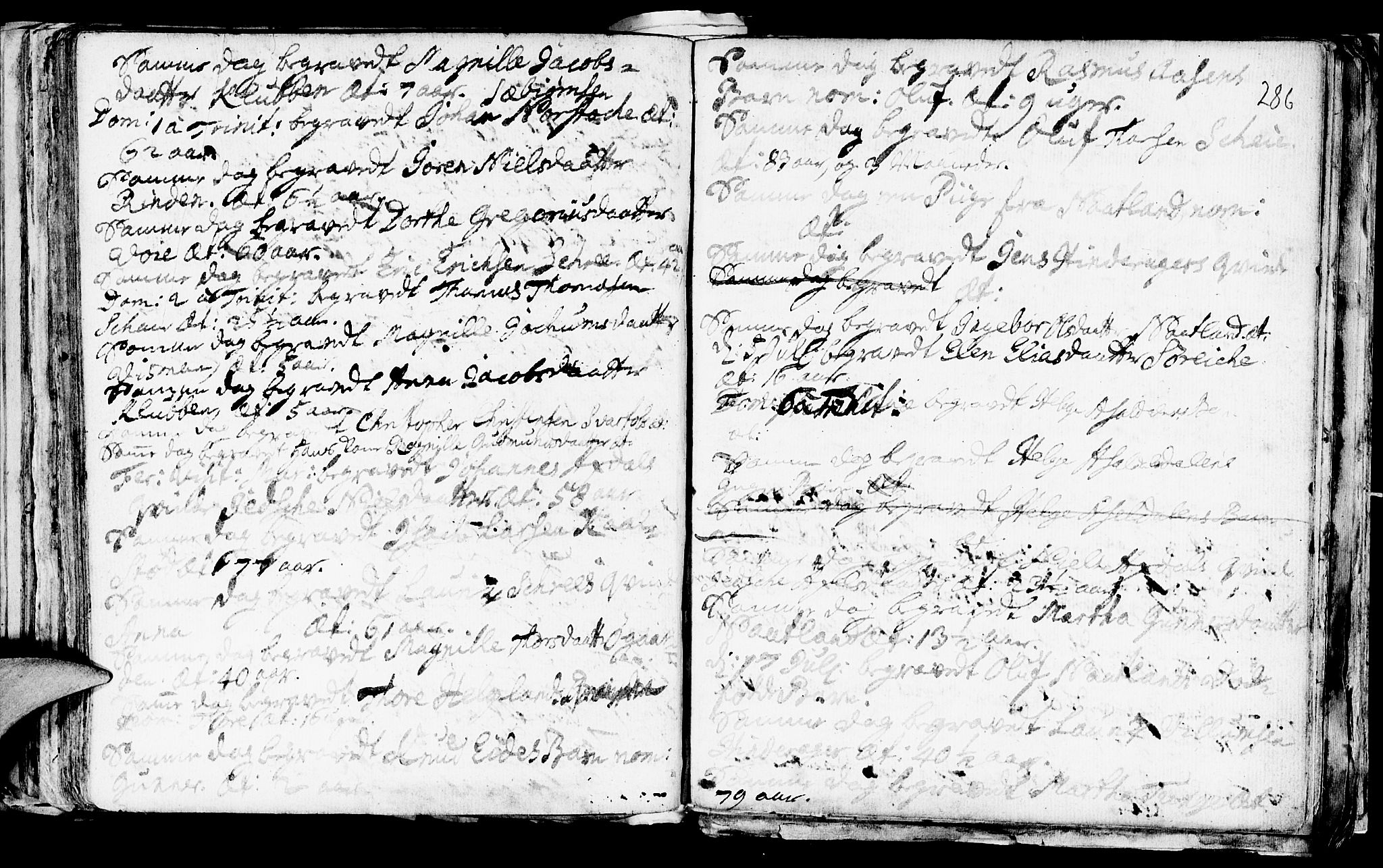 Avaldsnes sokneprestkontor, AV/SAST-A -101851/H/Ha/Haa/L0001: Parish register (official) no. A 1, 1711-1764, p. 286