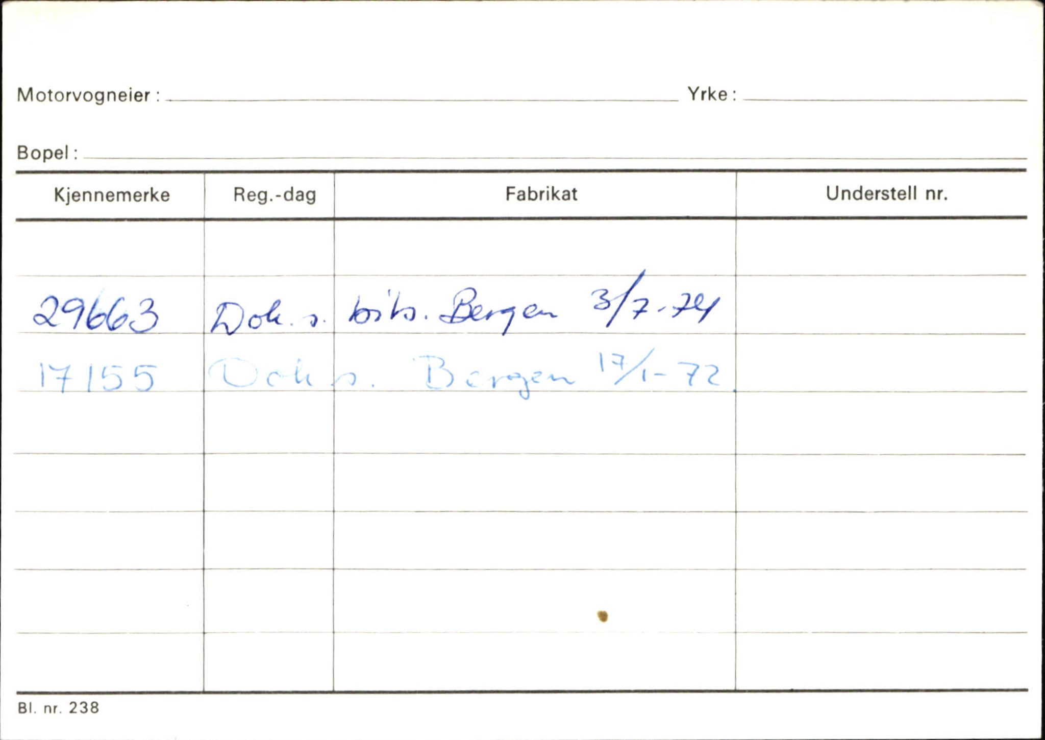 Statens vegvesen, Sogn og Fjordane vegkontor, SAB/A-5301/4/F/L0125: Eigarregister Sogndal V-Å. Aurland A-Å. Fjaler A-N, 1945-1975, p. 1017