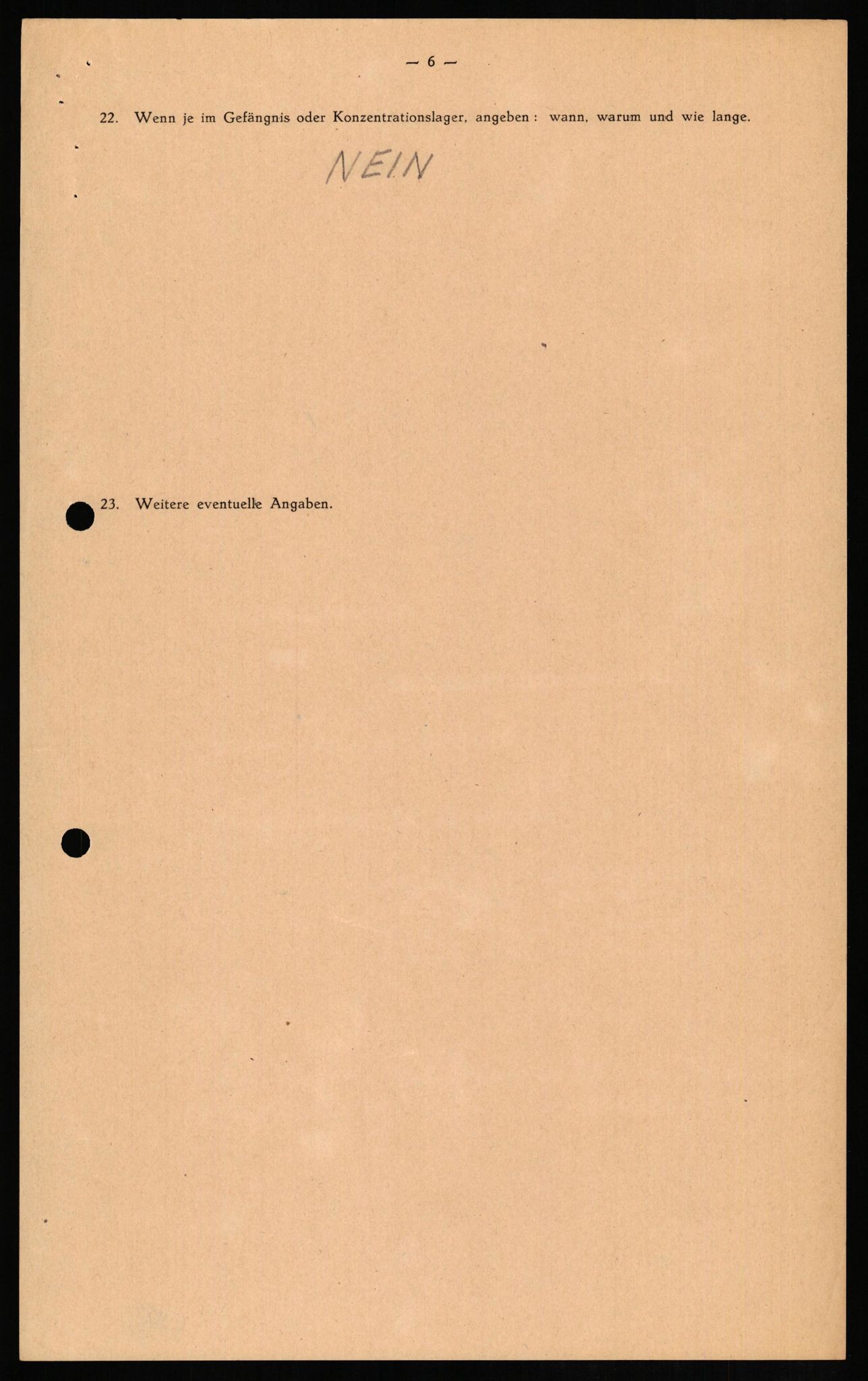 Forsvaret, Forsvarets overkommando II, AV/RA-RAFA-3915/D/Db/L0013: CI Questionaires. Tyske okkupasjonsstyrker i Norge. Tyskere., 1945-1946, p. 281