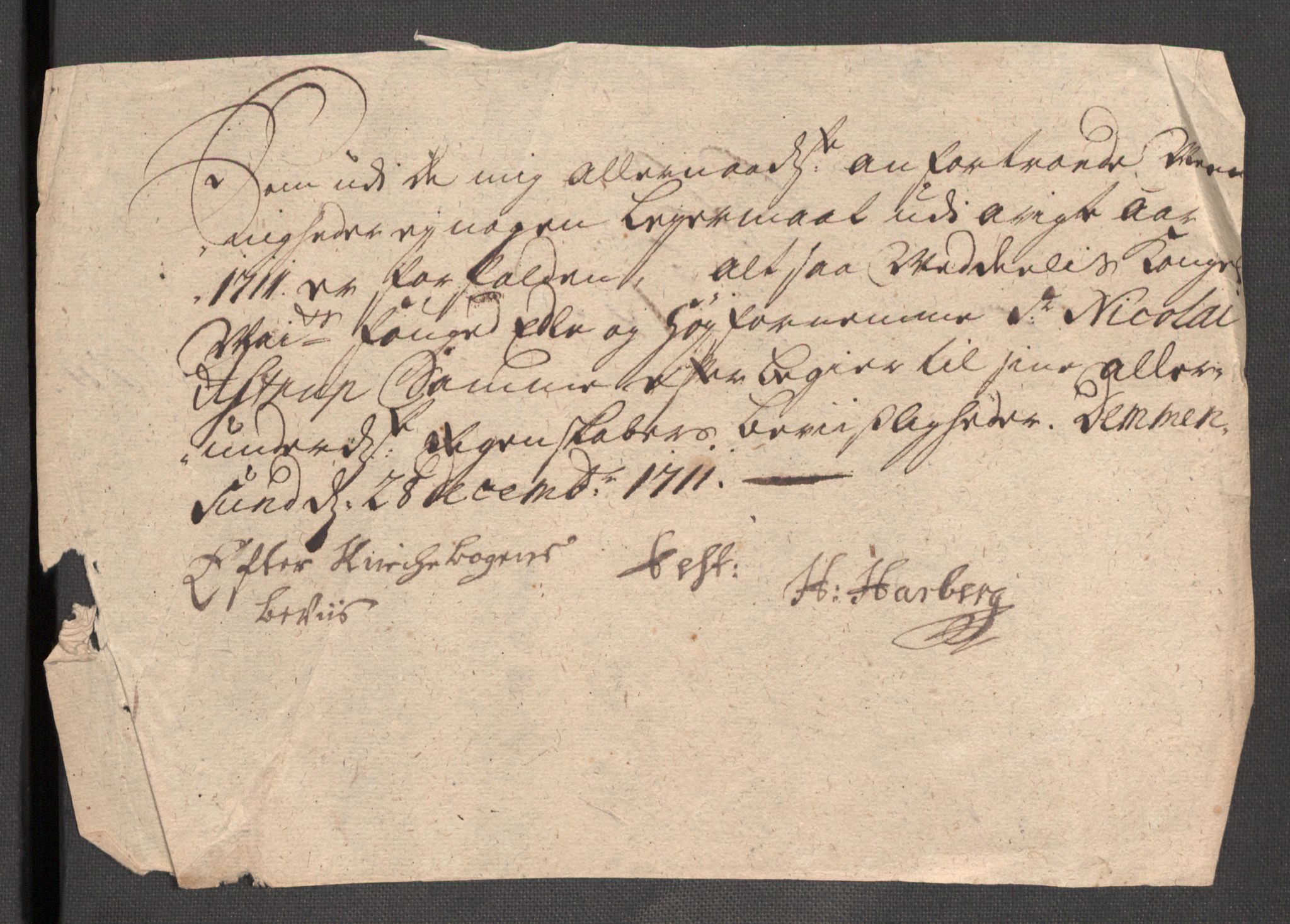 Rentekammeret inntil 1814, Reviderte regnskaper, Fogderegnskap, RA/EA-4092/R54/L3564: Fogderegnskap Sunnmøre, 1711, p. 134