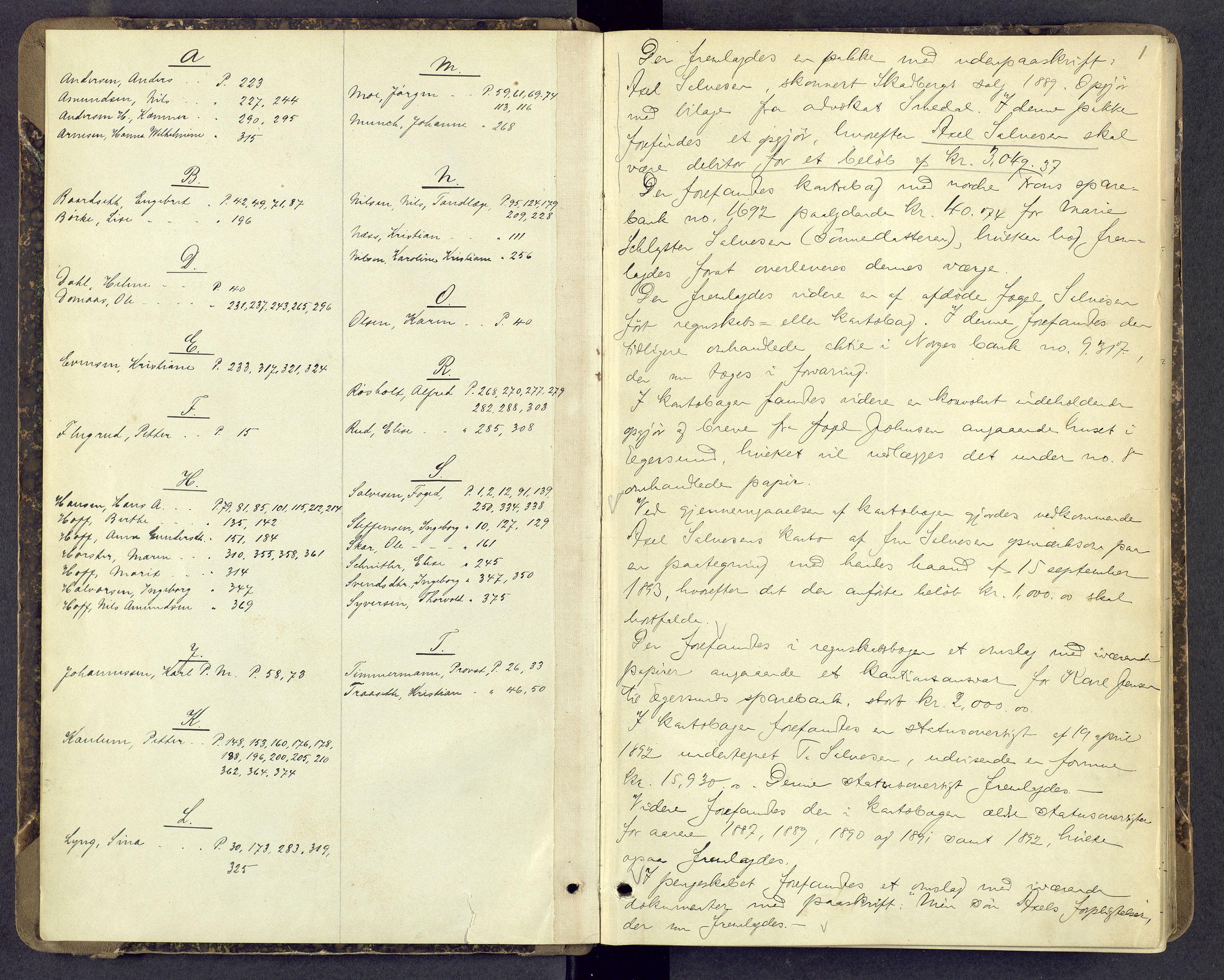 Lillehammer byfogd og byskriver, SAH/TING-040/J/Ja/Jaa/L0005: Skifteprotokoll, 1893-1898, p. 1