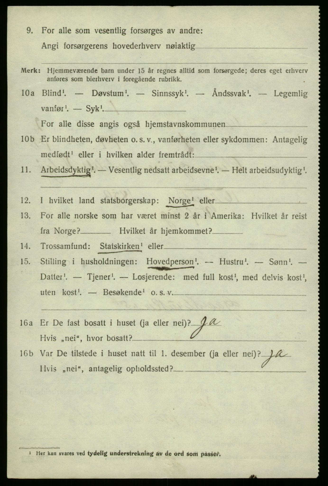 SAB, 1920 census for Naustdal, 1920, p. 1272