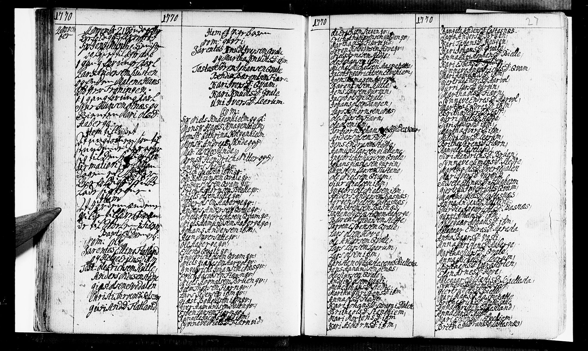 Sogndal sokneprestembete, SAB/A-81301/H/Haa/Haaa/L0005: Parish register (official) no. A 5, 1768-1782, p. 27